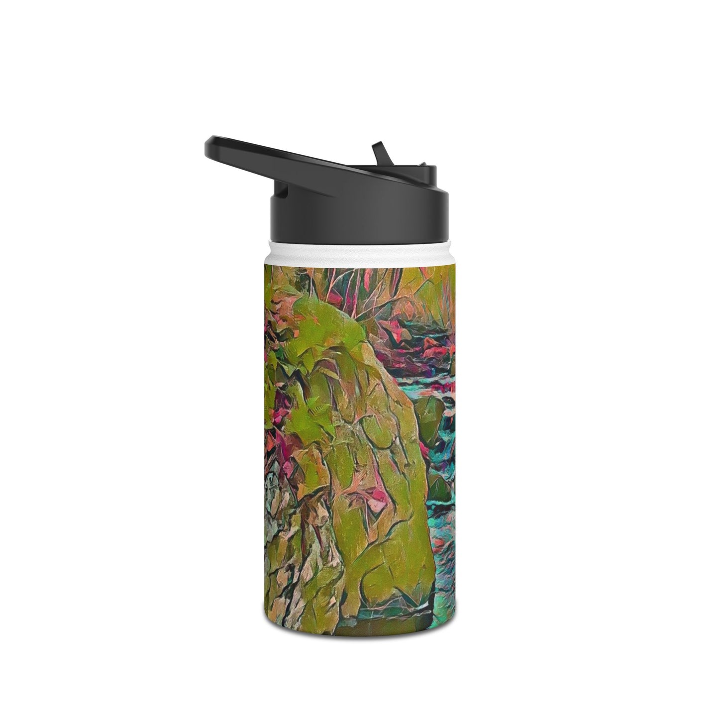 Custom Designed Stainless Steel Water Bottle Available In Three Sizes From The Scenery Series at Intriguing Vistas