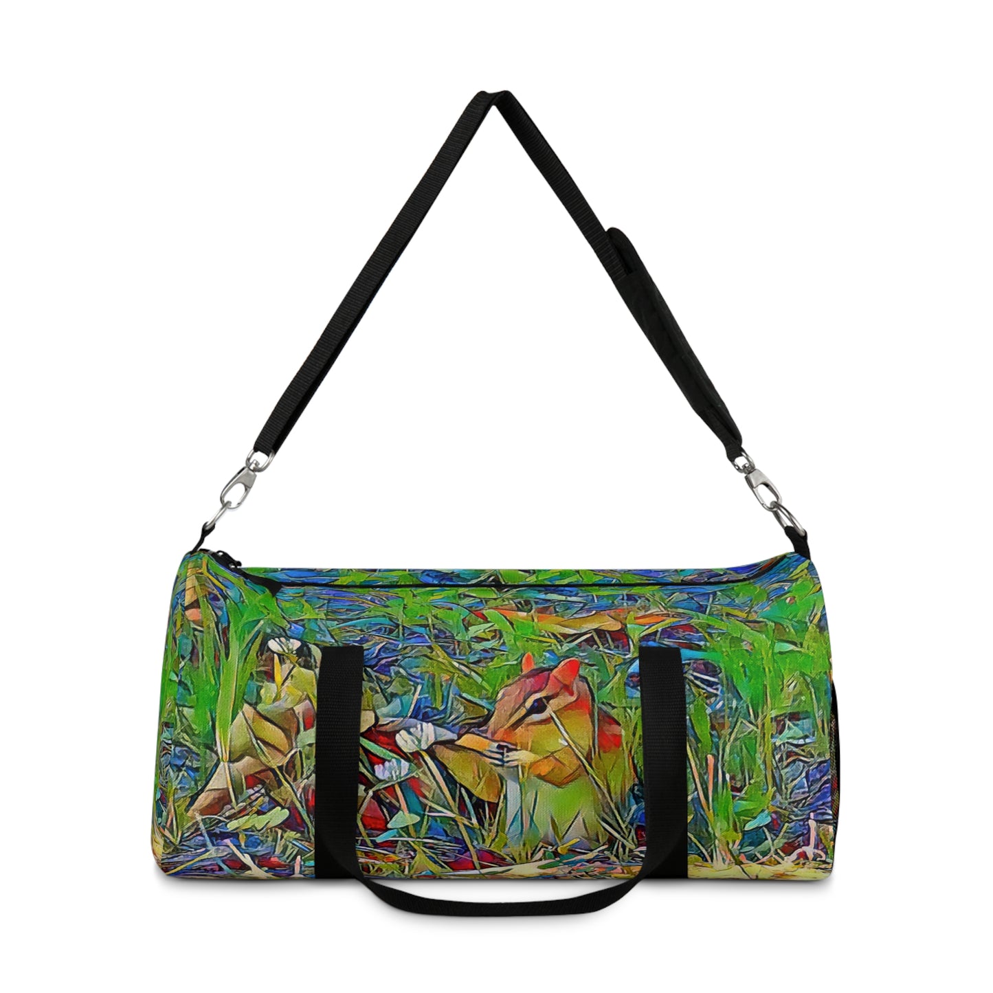 Custom Duffel Bag available in two sizes from the Wildlife Series at Intriguing Vistas