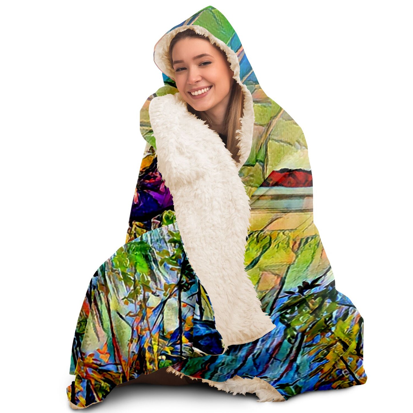 Intriguing Vistas Scenery Series Hooded Blanket