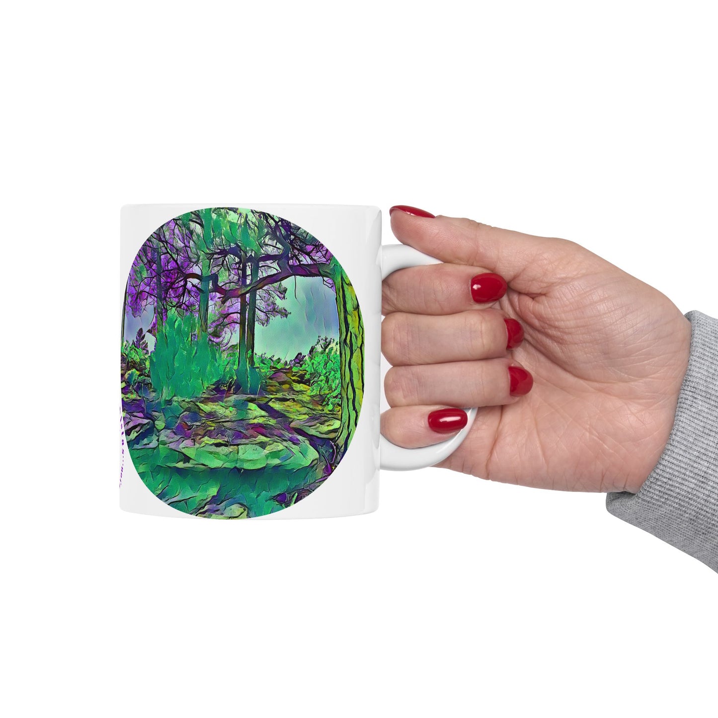 Custom Designed Ceramic Mug Available in Two Sizes From The Scenery Series at Intriguing Vistas