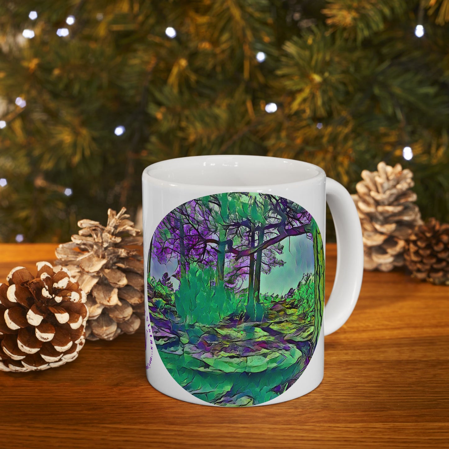 Custom Designed Ceramic Mug Available in Two Sizes From The Scenery Series at Intriguing Vistas