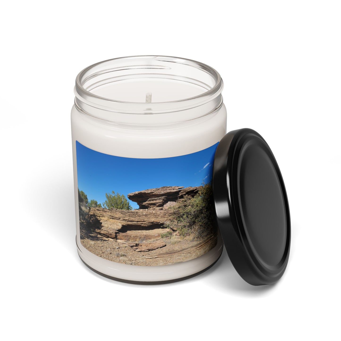 Custom Printed Candle available in five scents from the Scenery Series at Intriguing Vistas