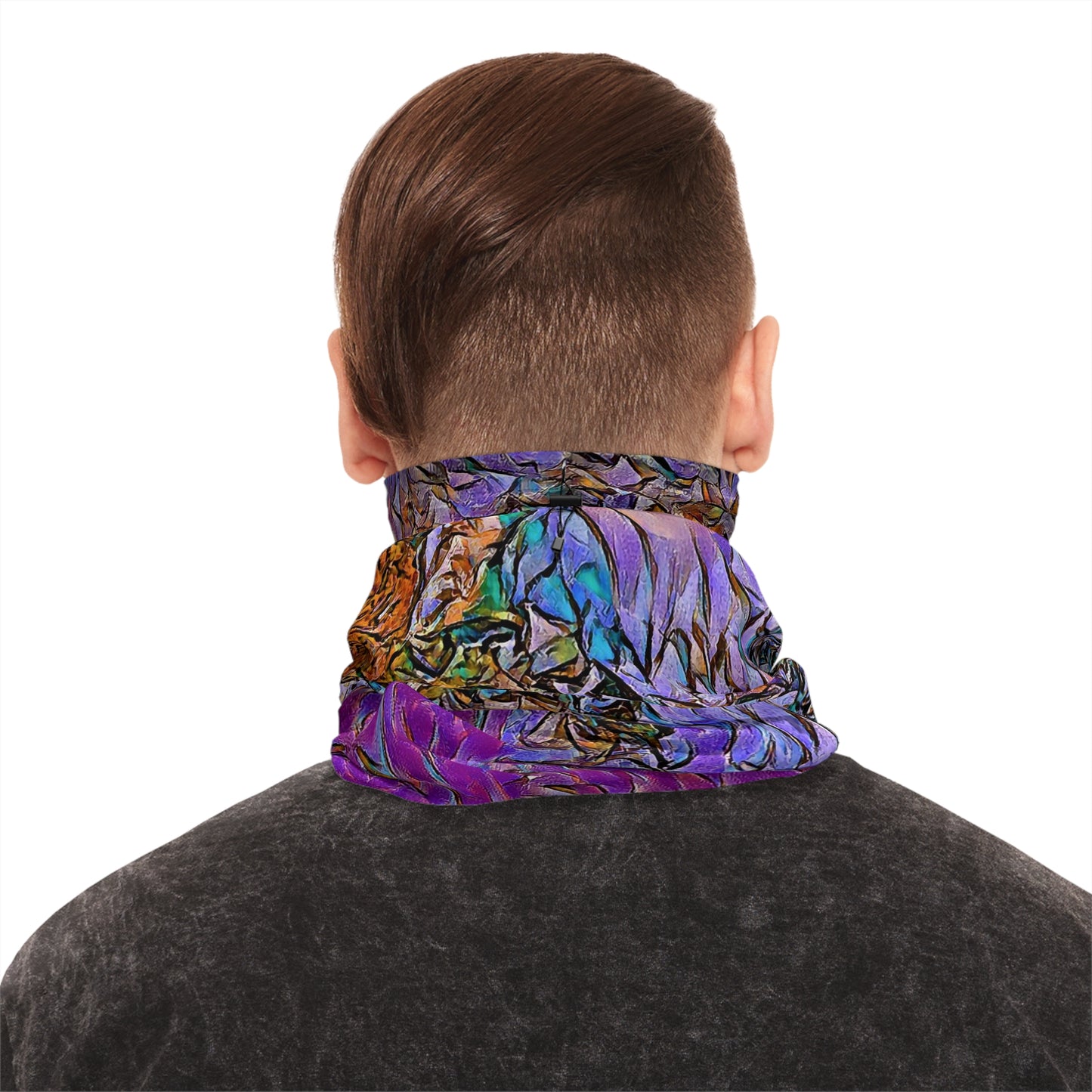 Custom Unisex Adult Winter Neck Gaiter With Drawstring From The Night Sky Series At Intriguing Vistas