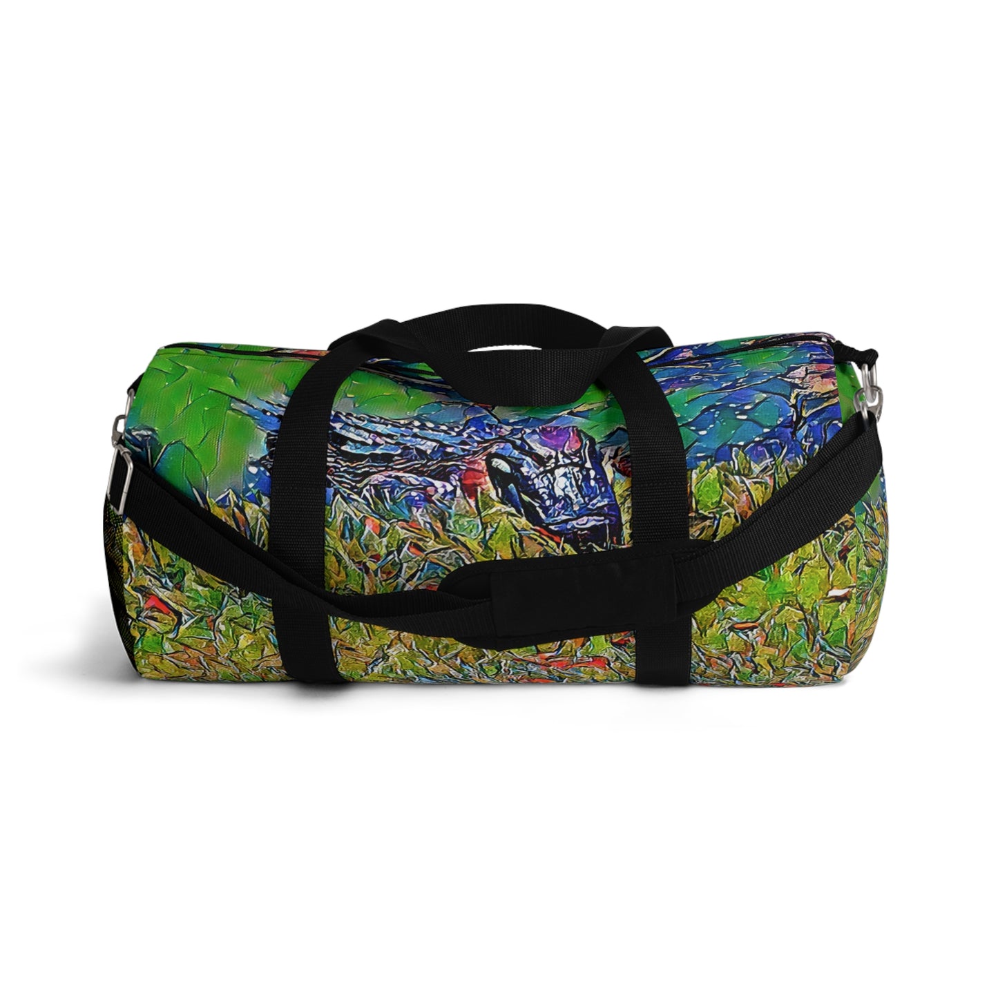 Custom Duffel Bag available in two sizes from the Wildlife Series at Intriguing Vistas