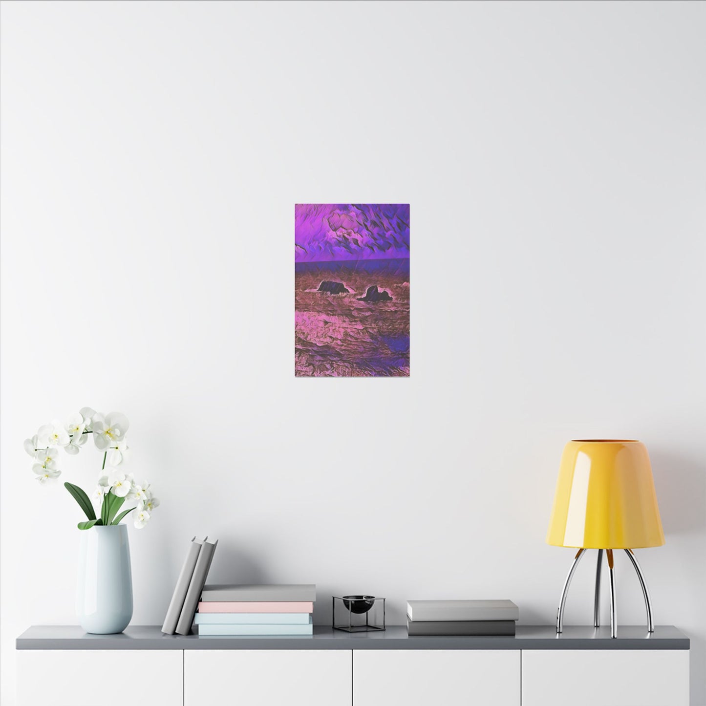 Canvas Print - Pacific Coast in Purple