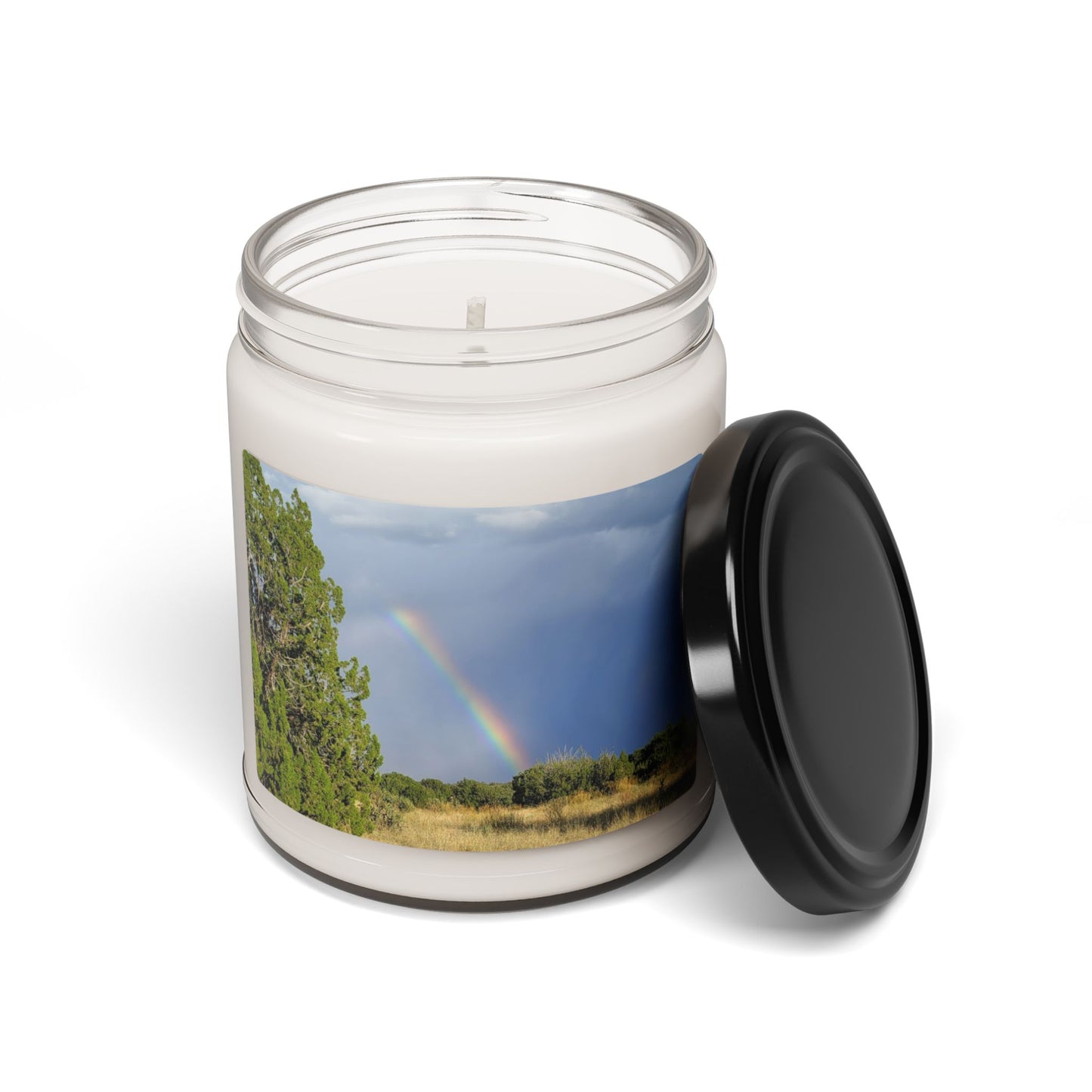Custom Printed Candle available in five scents from the Rainbow Series at Intriguing Vistas