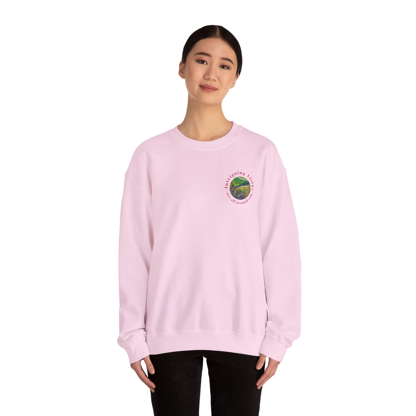 Gildan 18000 Unisex Adult Heavy Blend Crewneck Sweatshirt Available in Multiple Colors from the Scenery Series at Intriguing Vistas