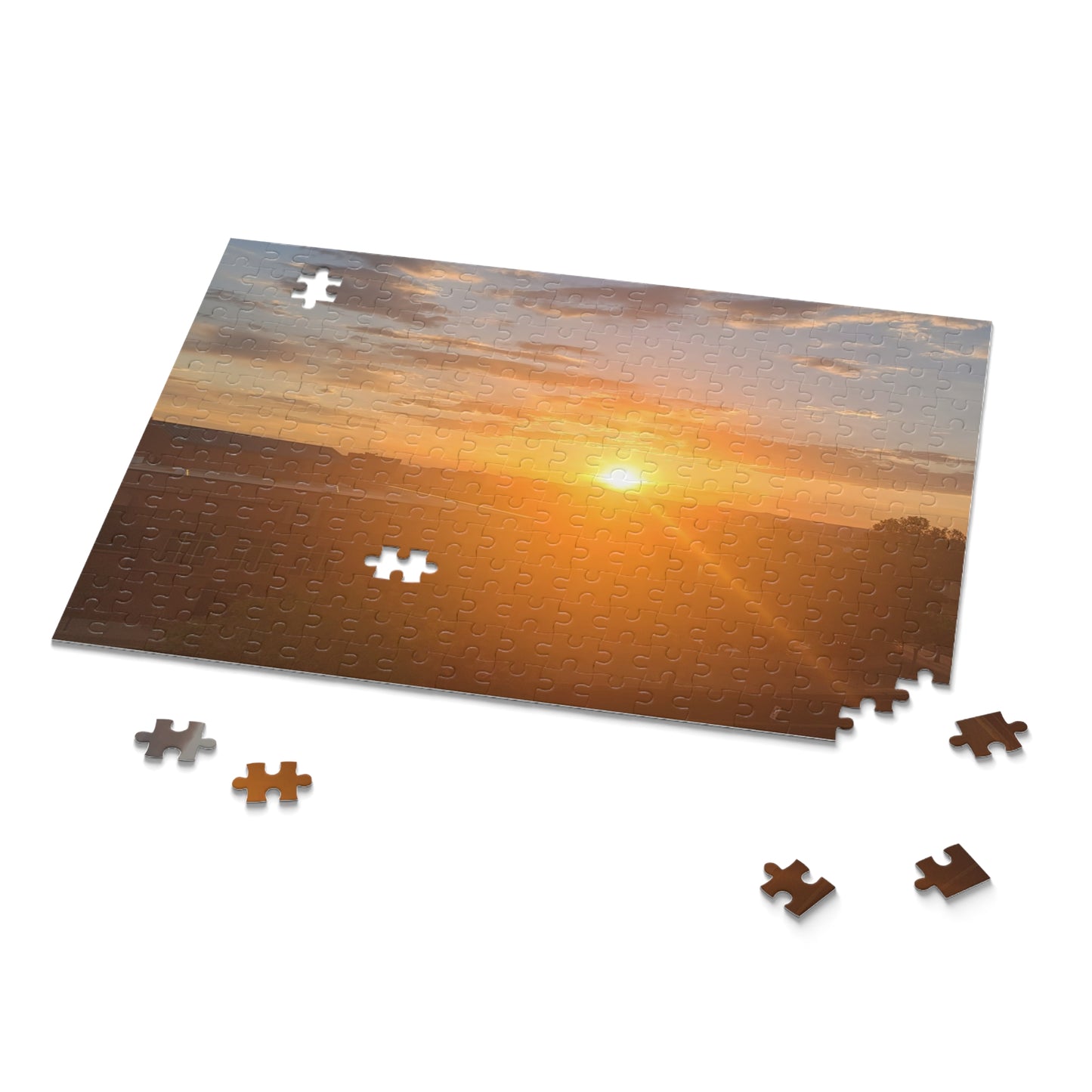 Custom Jigsaw Puzzle Available in Three Sizes from the Sunset Series at Intriguing Vistas