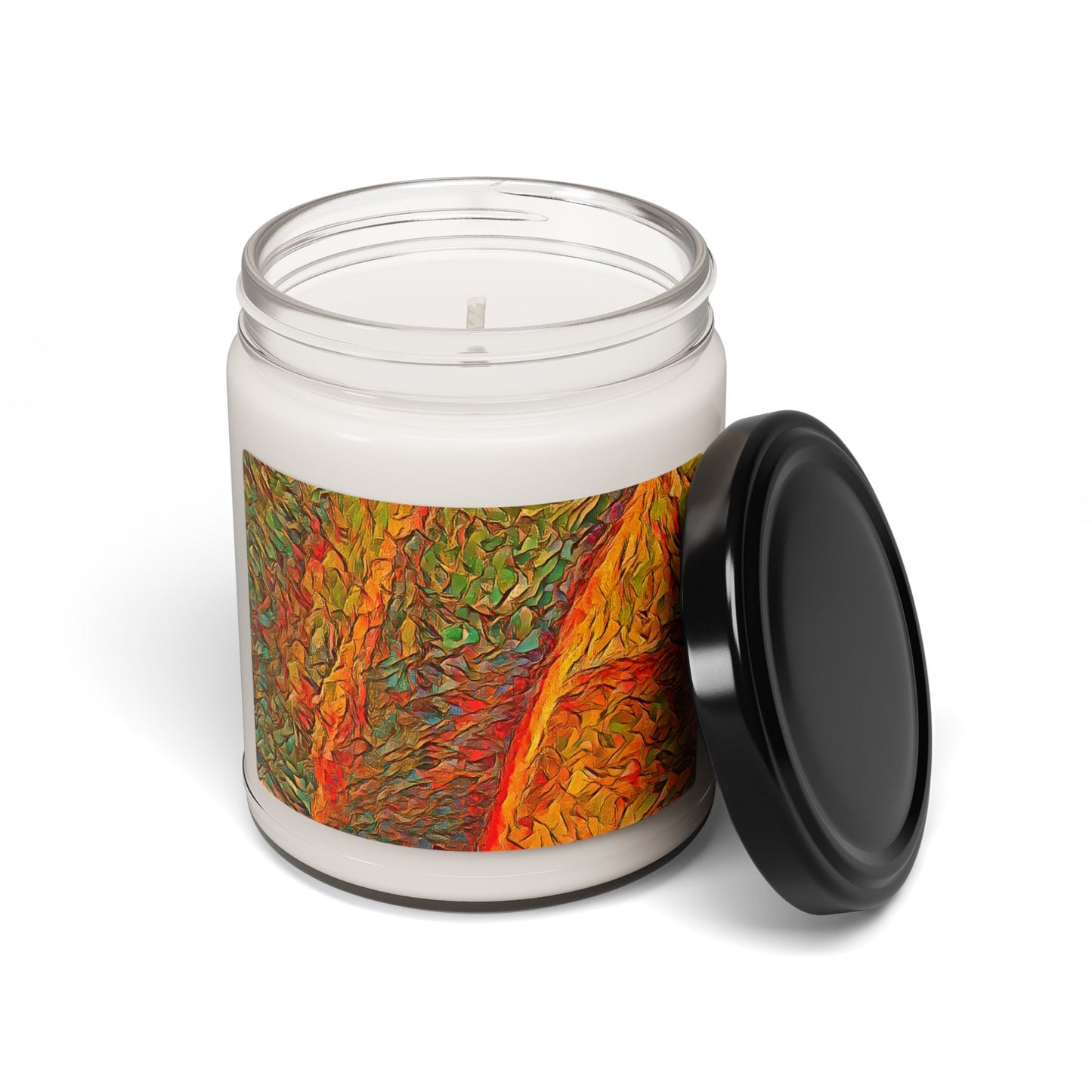 Custom Printed Candle available in five scents from the Rainbow Series at Intriguing Vistas