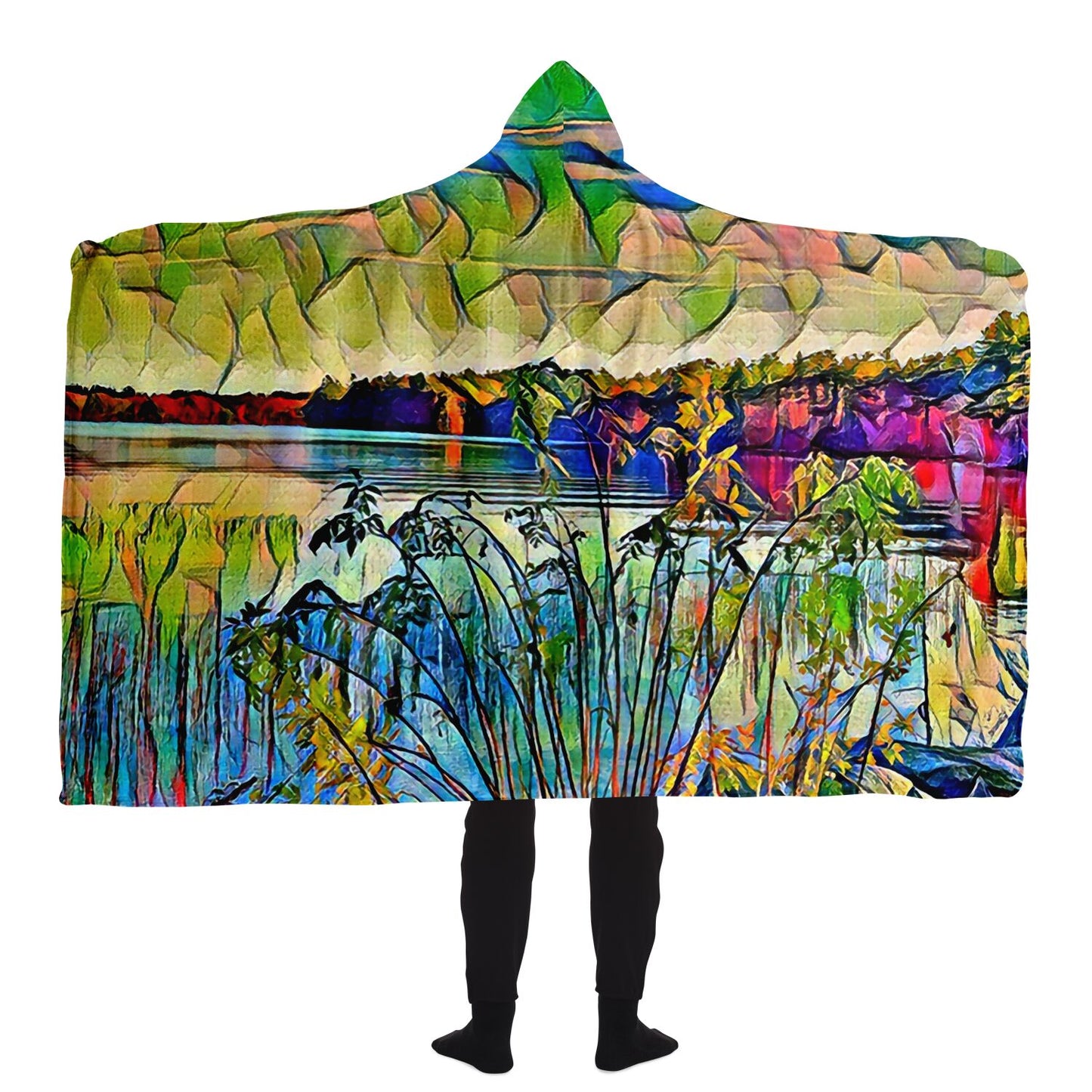 Intriguing Vistas Scenery Series Hooded Blanket
