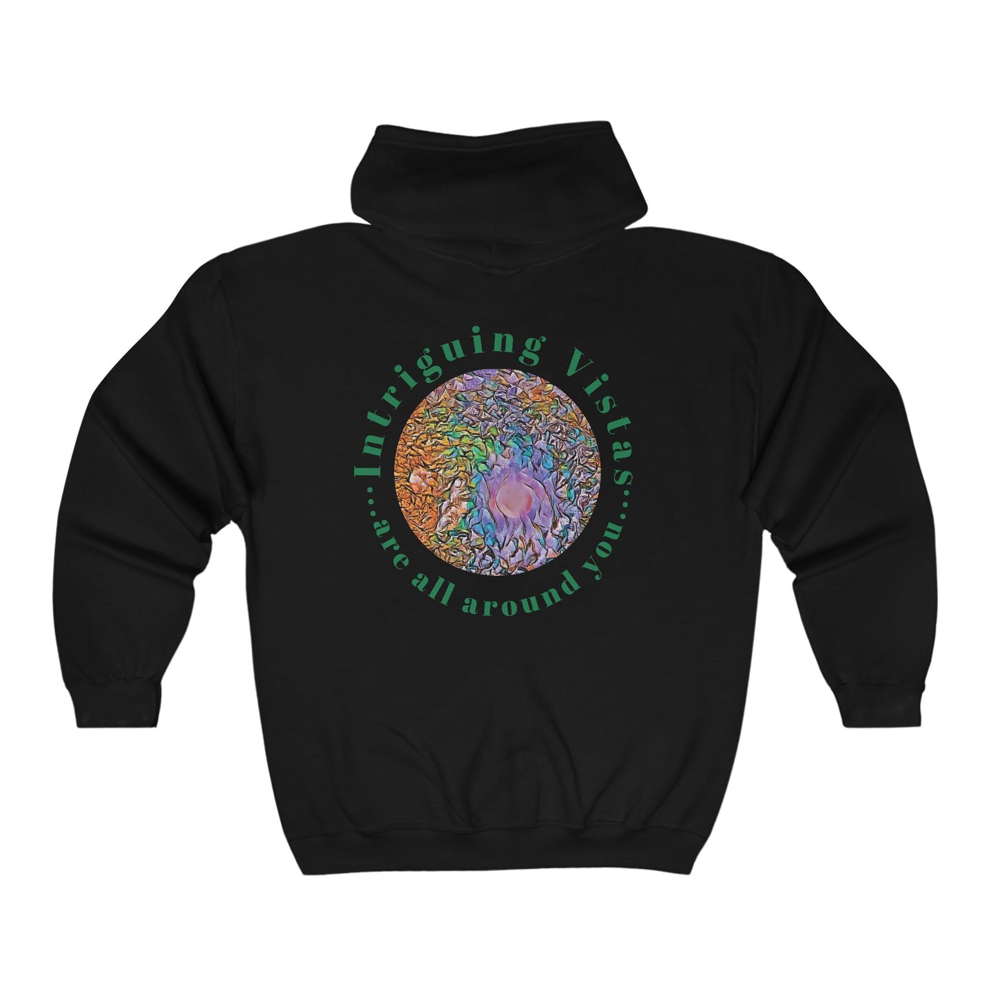 Gildan 18600 Unisex Adult Heavy Blend Full Zip Hooded Sweatshirt from the Night Sky Series at Intriguing Vistas