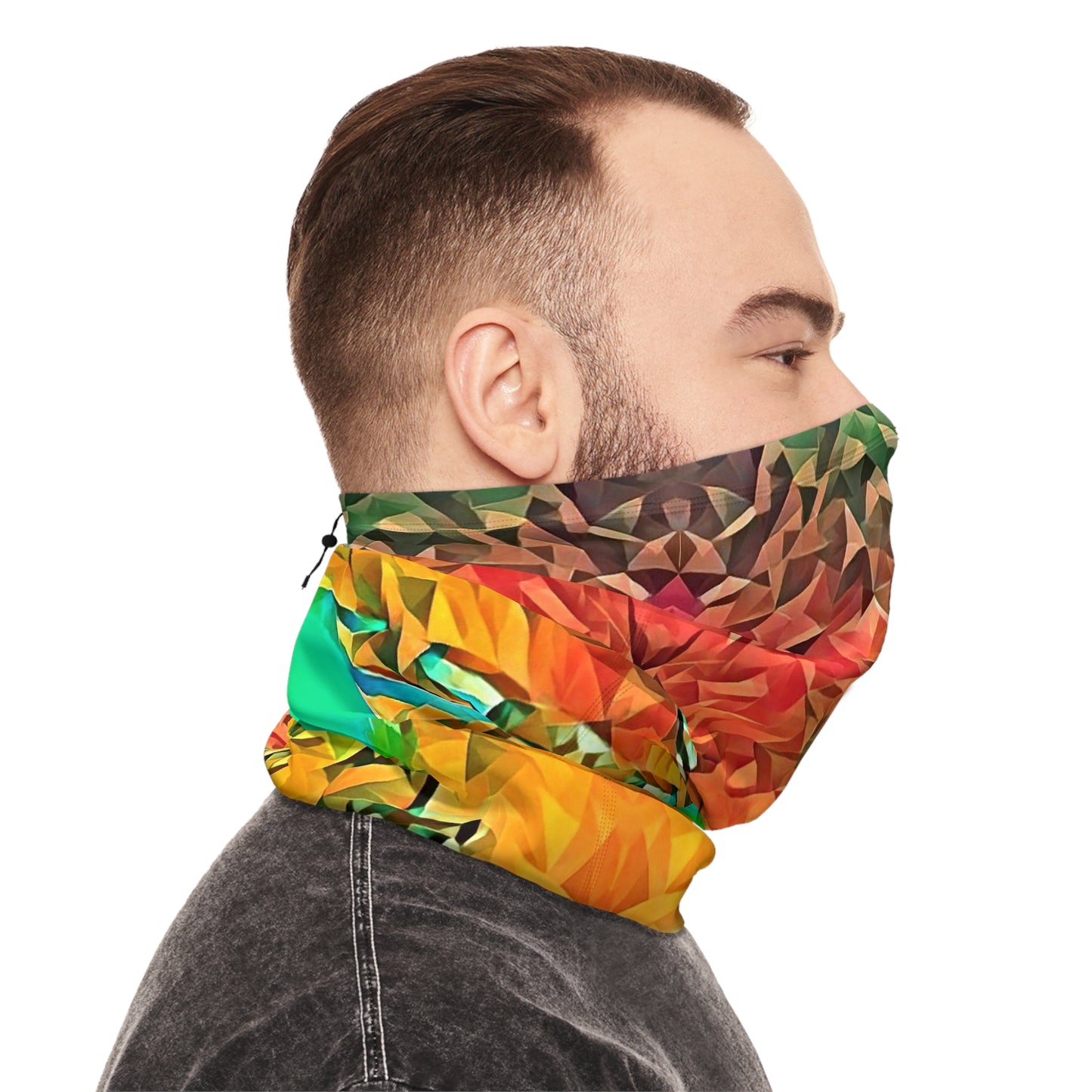 Custom Unisex Adult Winter Neck Gaiter With Drawstring From The Sunset Series At Intriguing Vistas