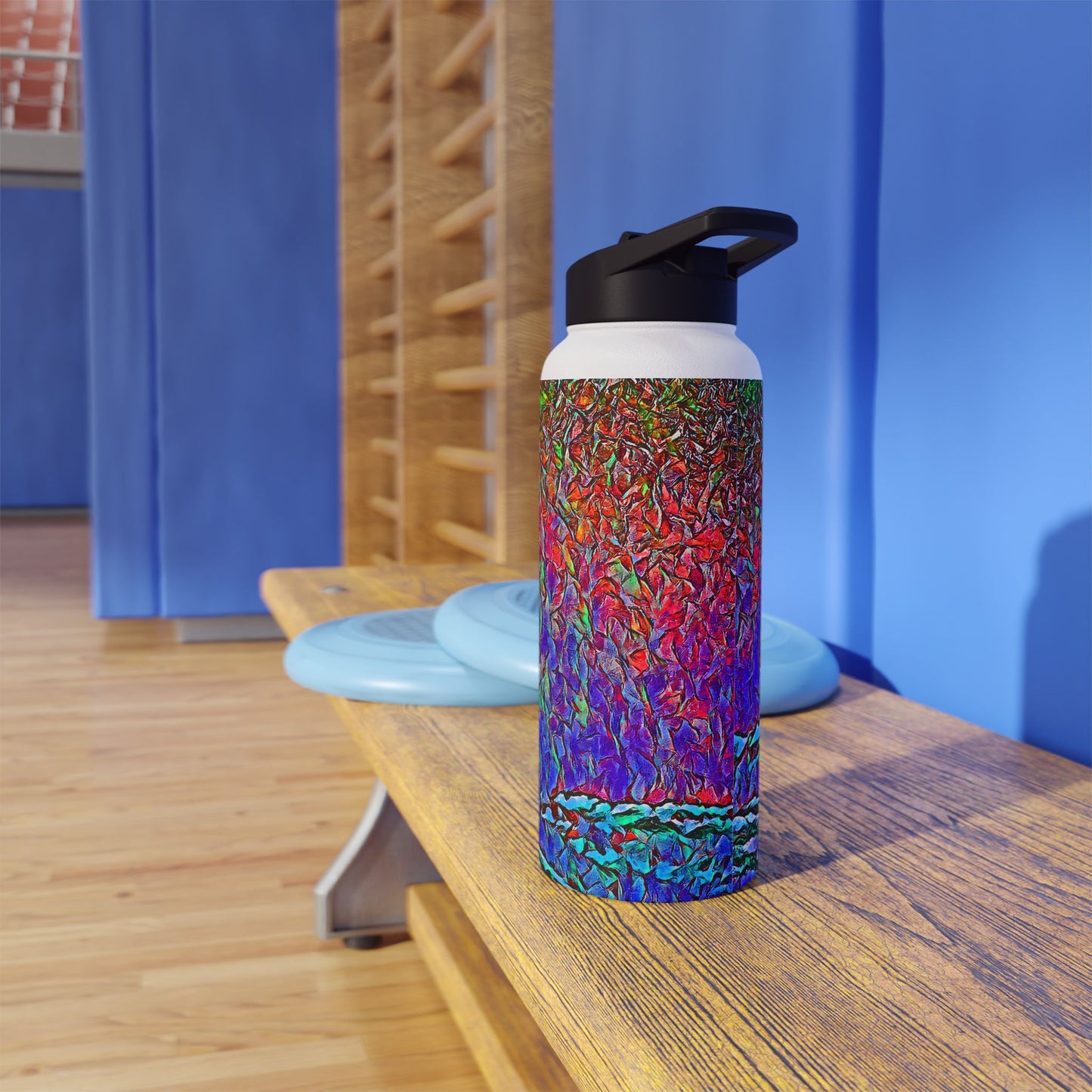Custom Designed Stainless Steel Water Bottle Available In Three Sizes From The Night Sky Series at Intriguing Vistas