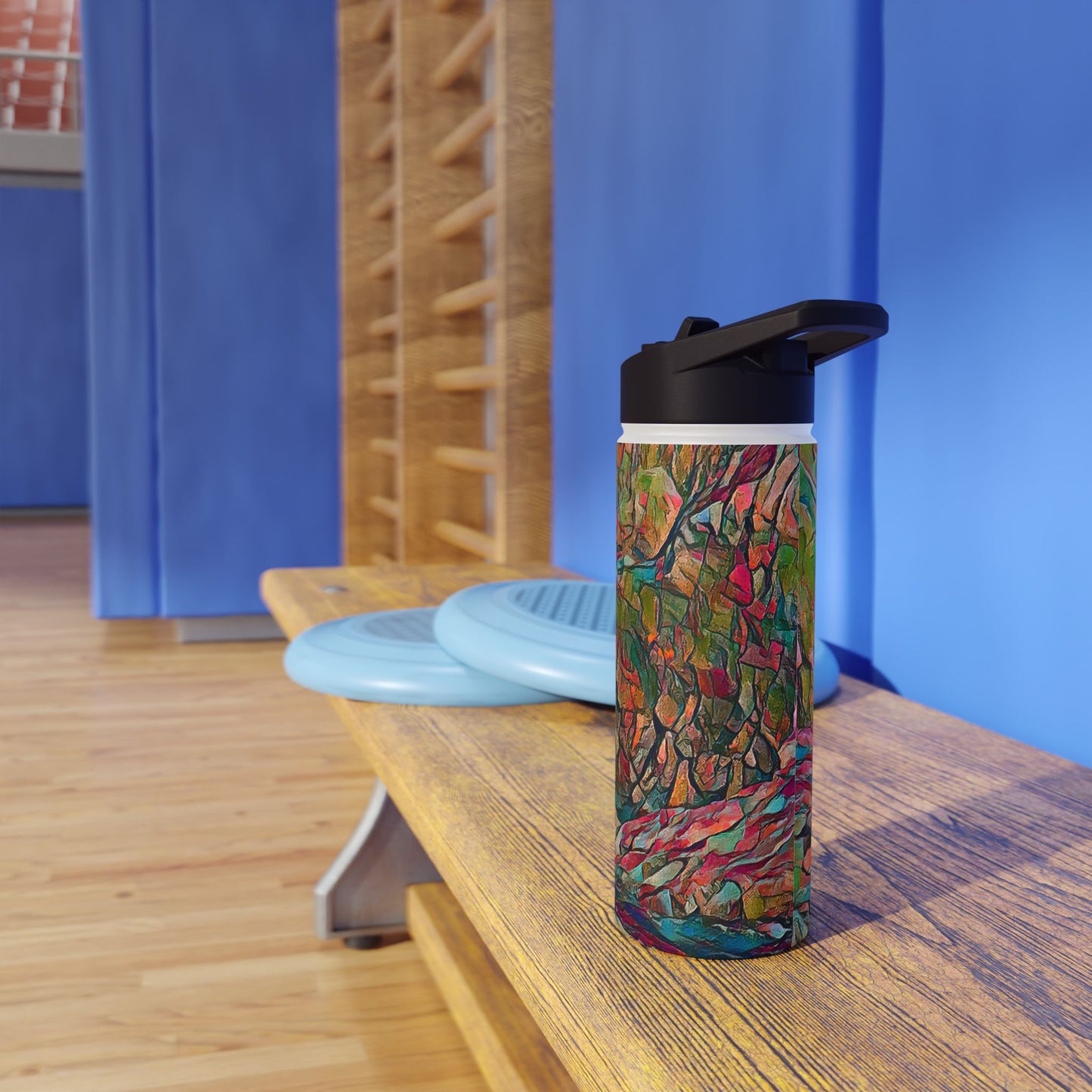Custom Designed Stainless Steel Water Bottle Available In Three Sizes From The Wildlife Series at Intriguing Vistas