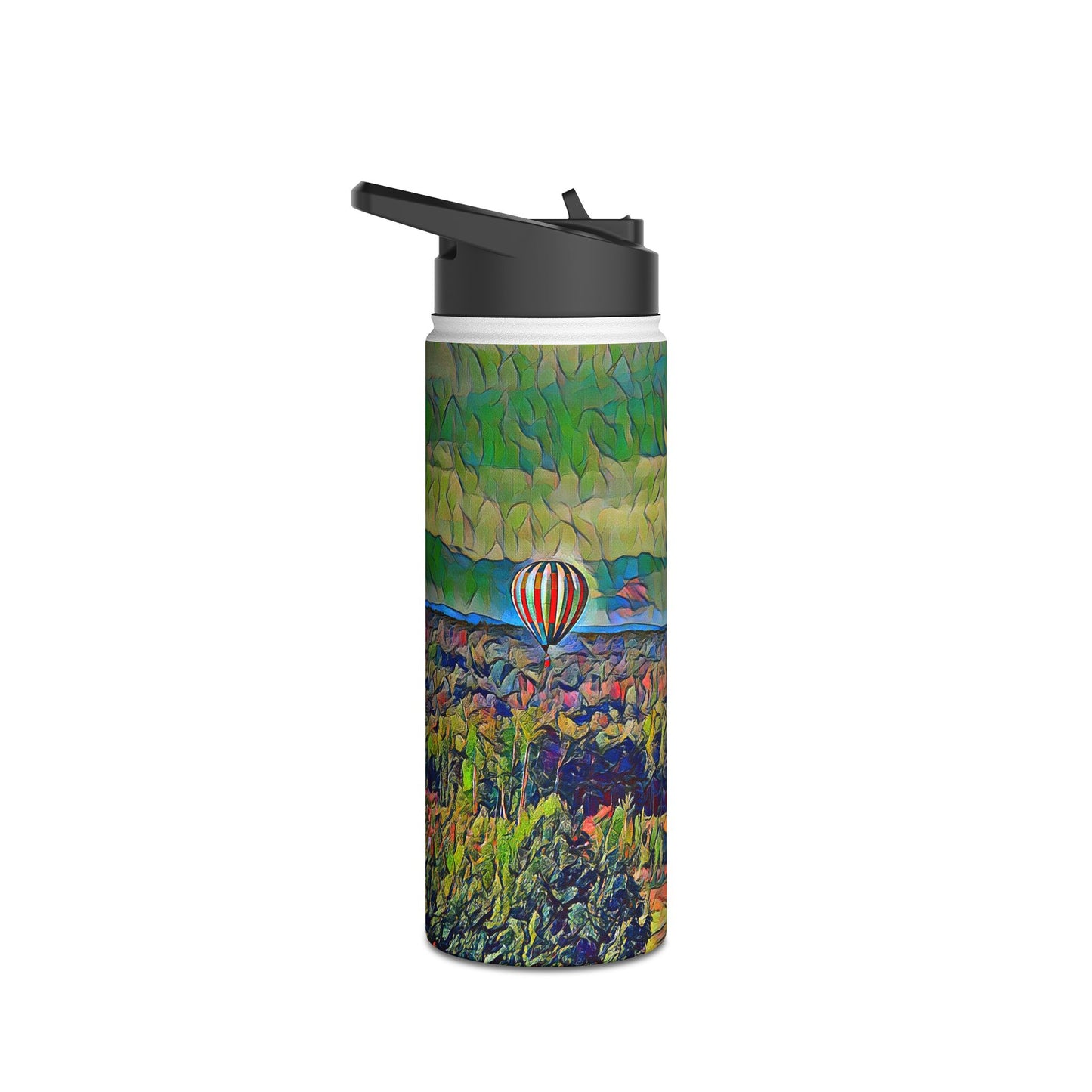 Custom Designed Stainless Steel Water Bottle Available In Three Sizes From The Scenery Series at Intriguing Vistas