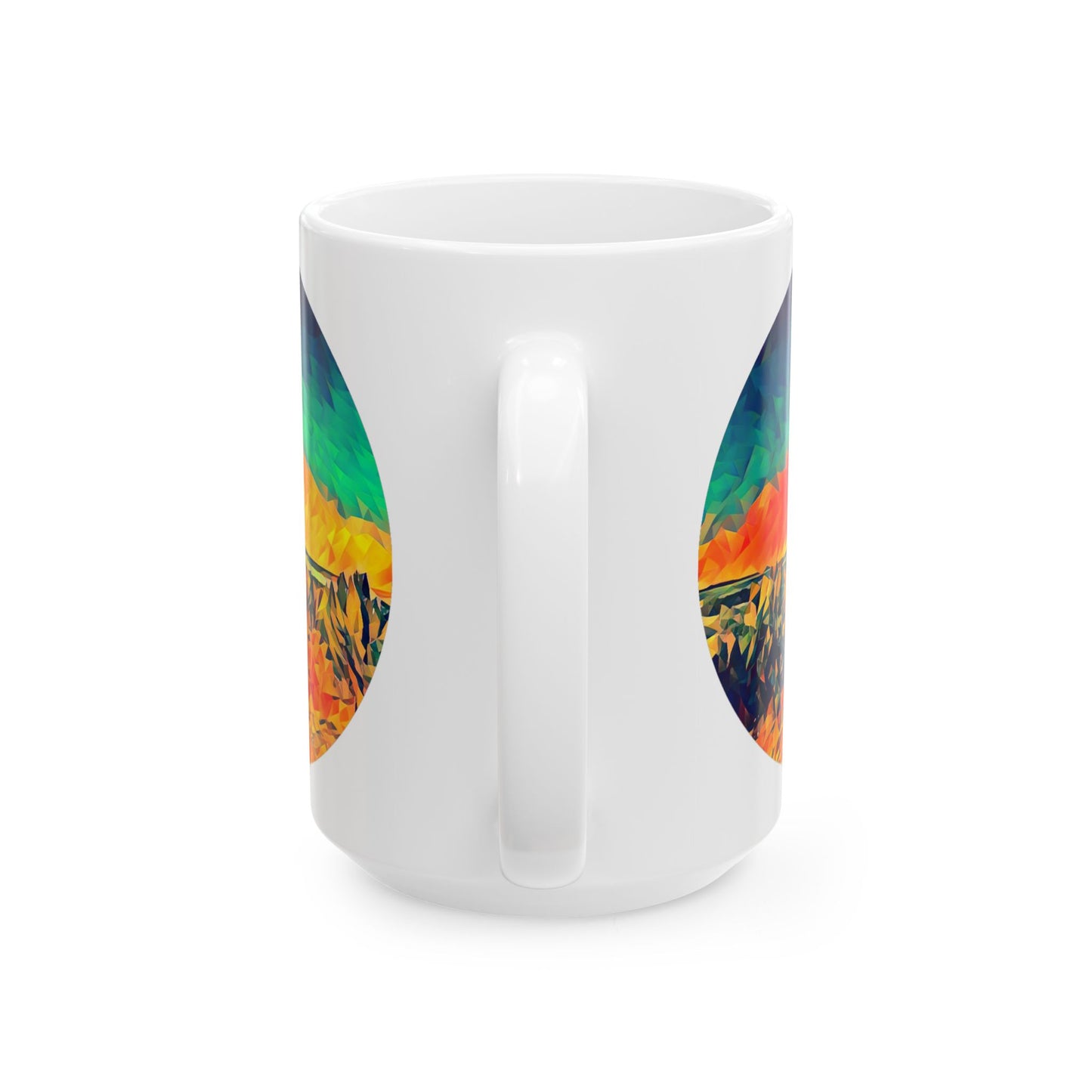 Custom Designed Ceramic Mug Available in Two Sizes From The Night Sky Series at Intriguing Vistas