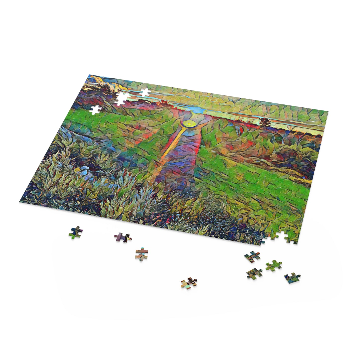 Custom Jigsaw Puzzle Available in Three Sizes from the Sunset Series at Intriguing Vistas
