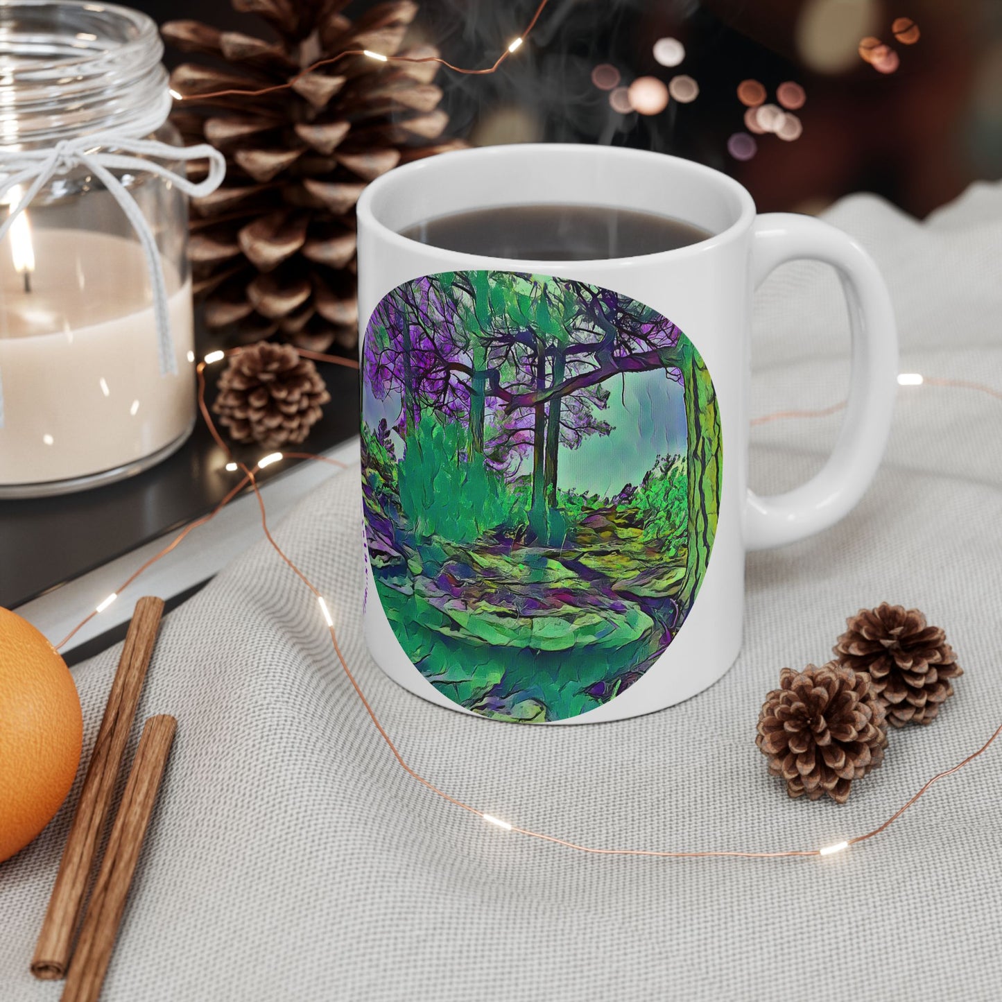 Custom Designed Ceramic Mug Available in Two Sizes From The Scenery Series at Intriguing Vistas