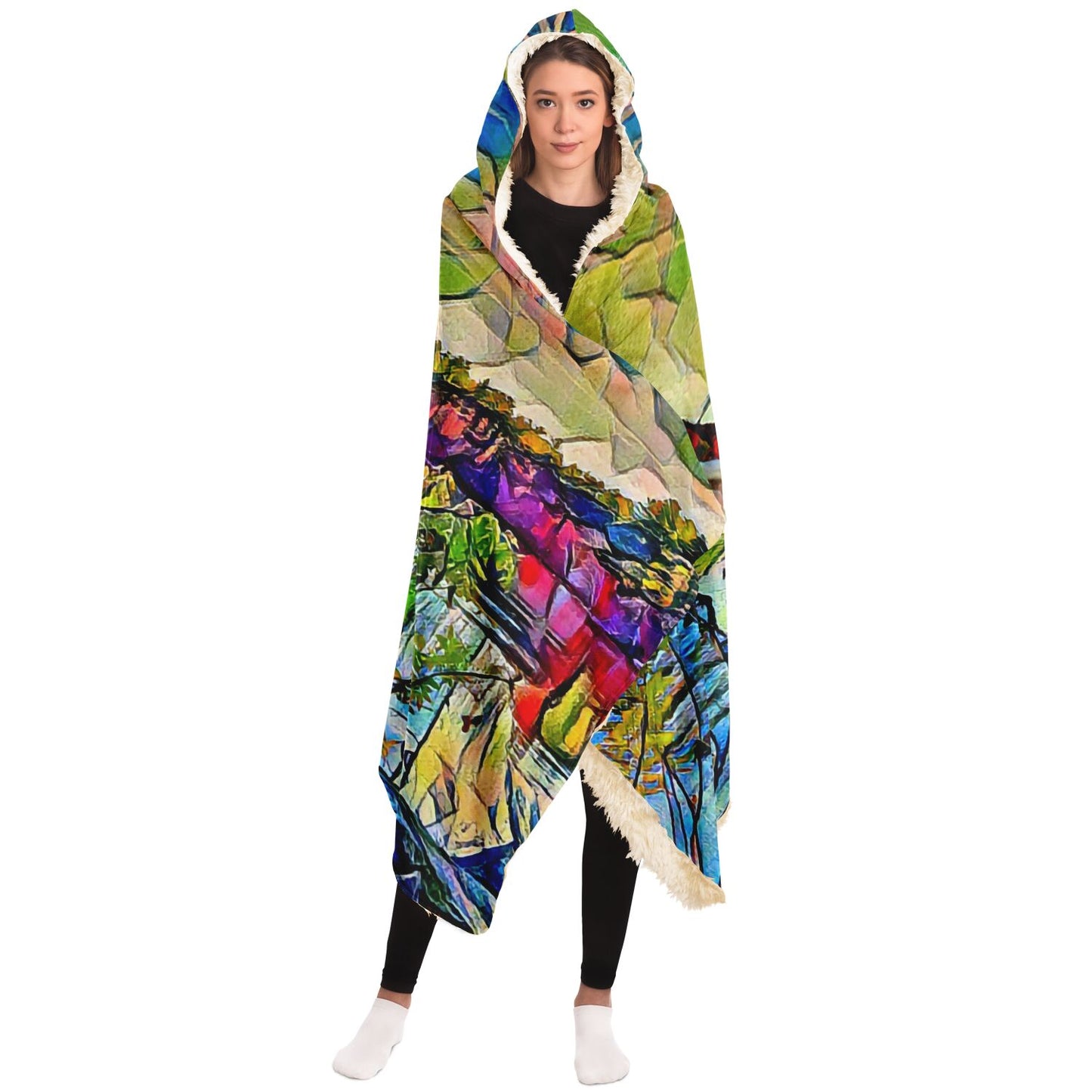 Intriguing Vistas Scenery Series Hooded Blanket