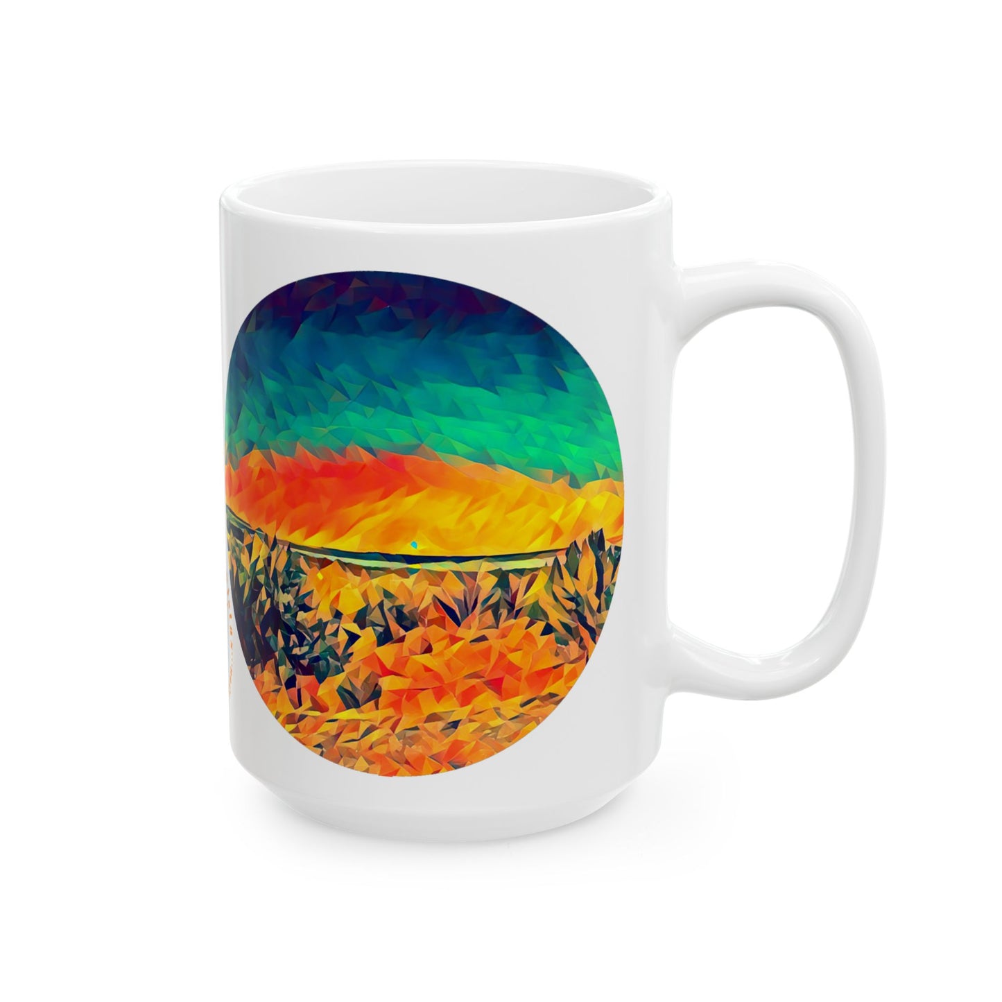 Custom Designed Ceramic Mug Available in Two Sizes From The Night Sky Series at Intriguing Vistas