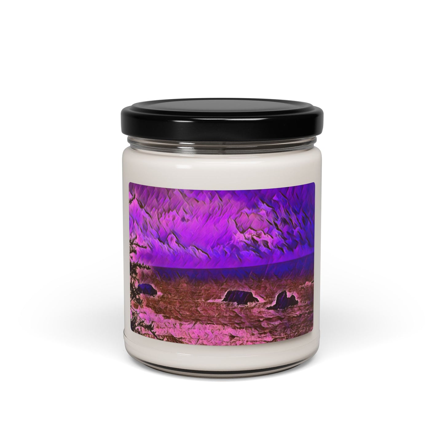 Custom Printed Candle available in five scents from the Scenery Series at Intriguing Vistas