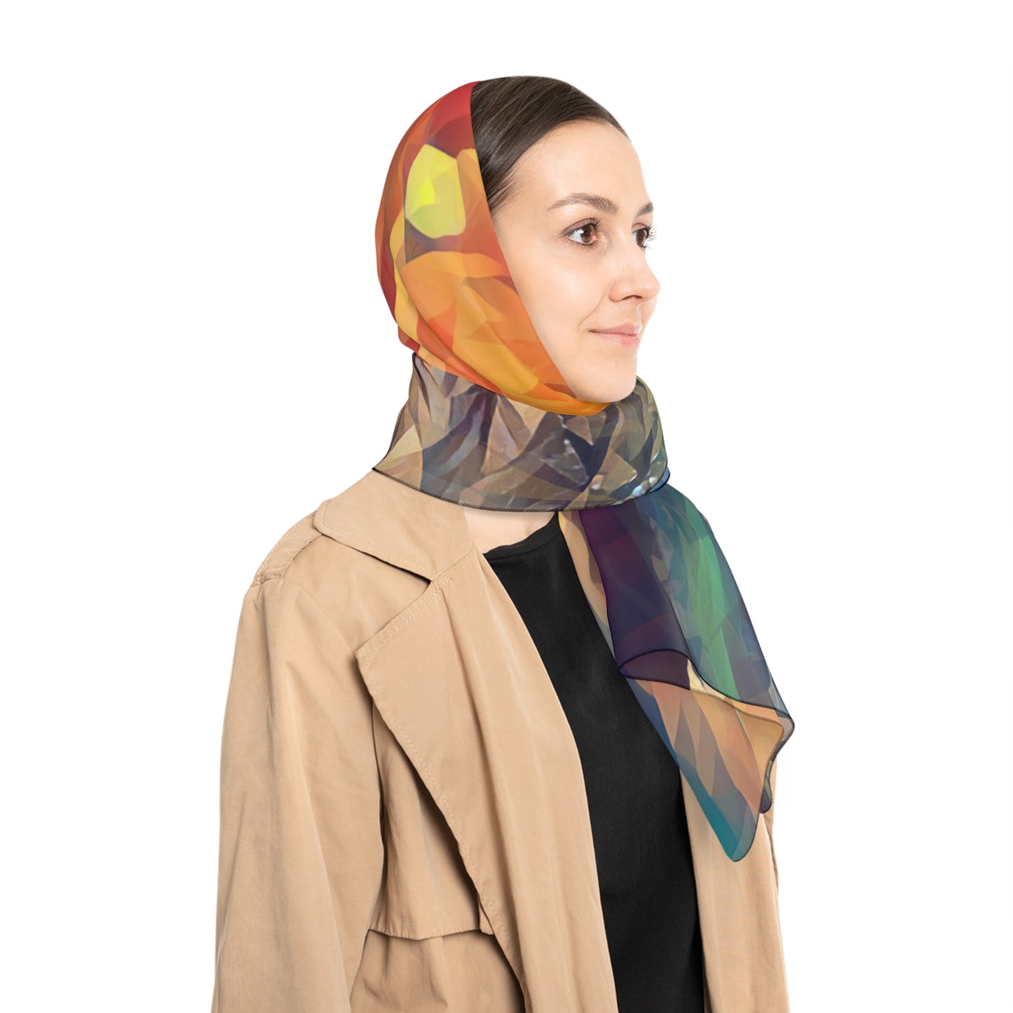Custom Designed Scarf Available In Two Sizes From The Sunset Series at Intriguing Vistas
