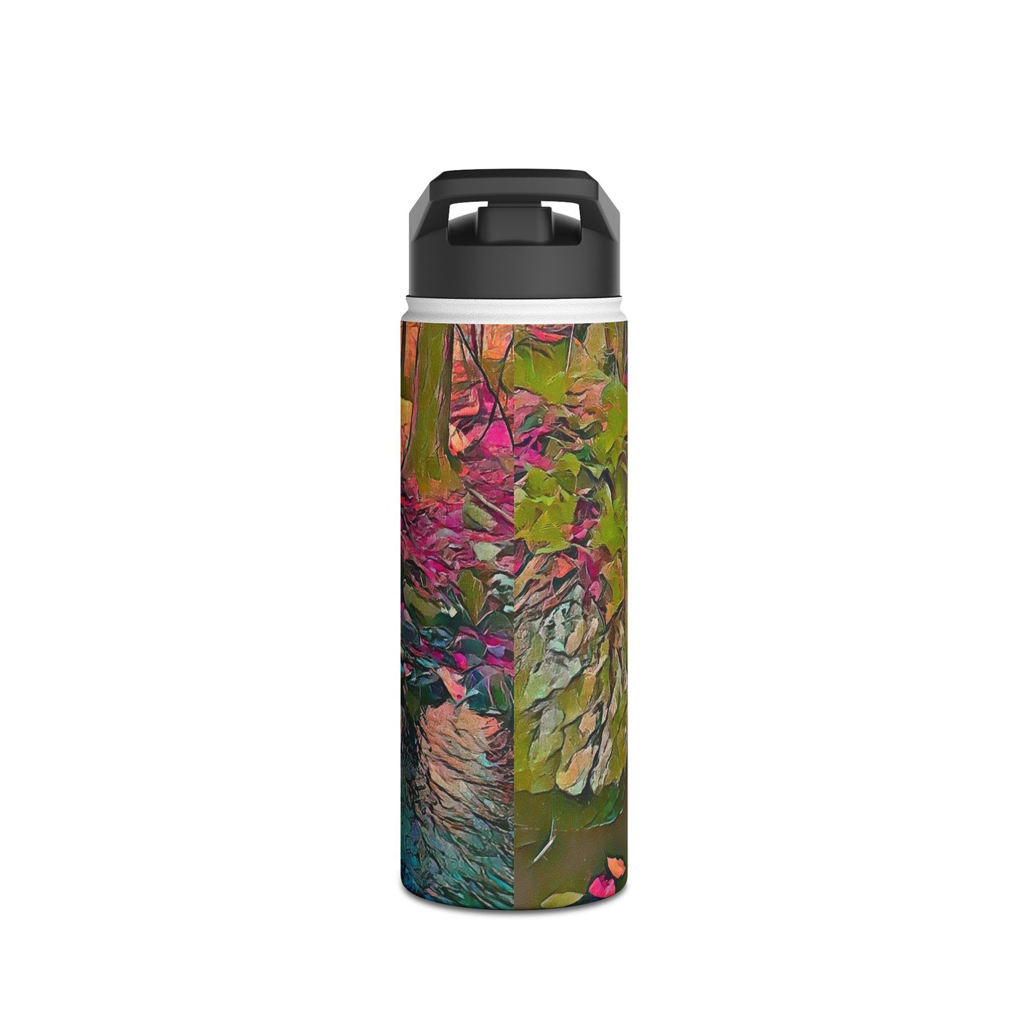 Custom Designed Stainless Steel Water Bottle Available In Three Sizes From The Scenery Series at Intriguing Vistas