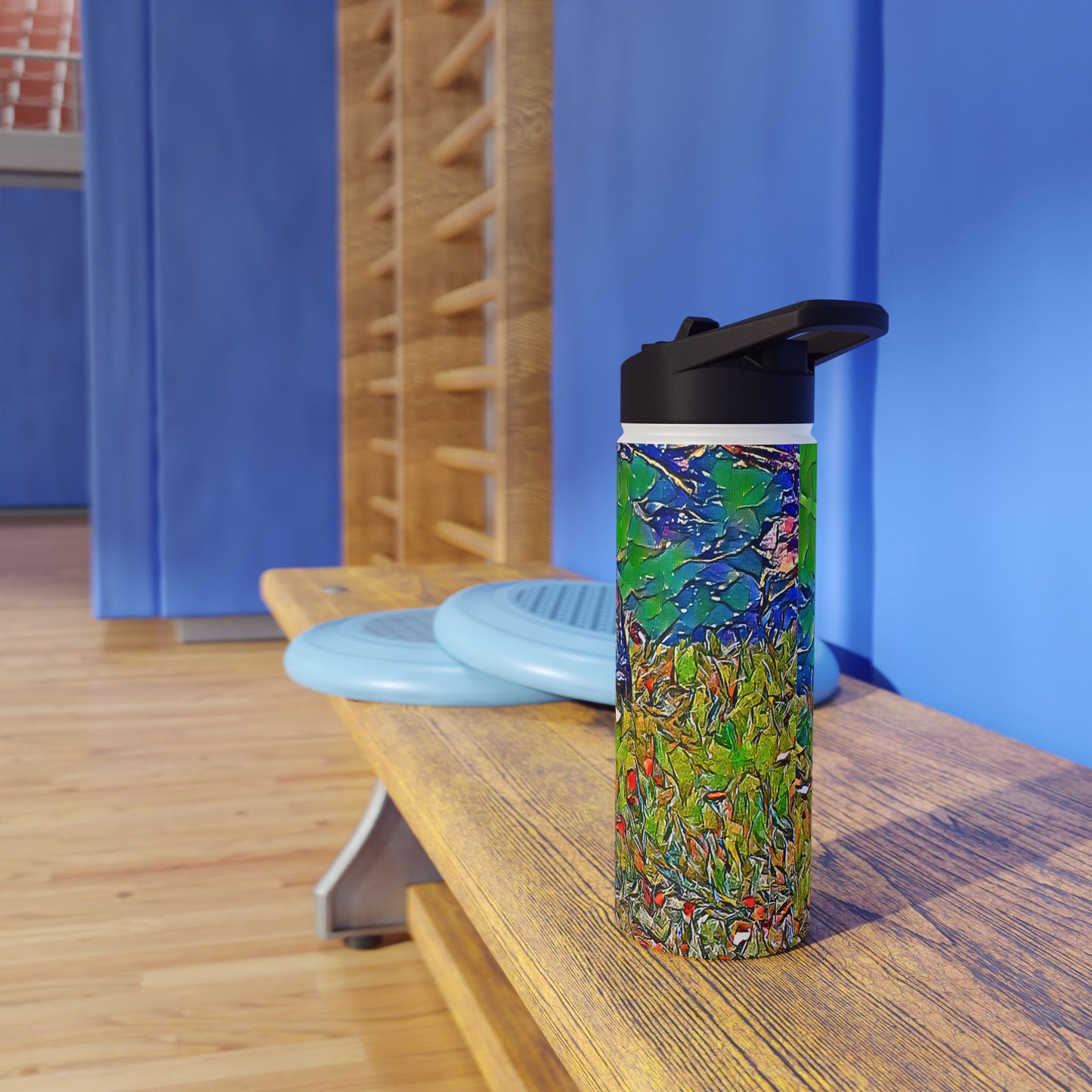 Custom Designed Stainless Steel Water Bottle Available In Three Sizes From The Wildlife Series at Intriguing Vistas