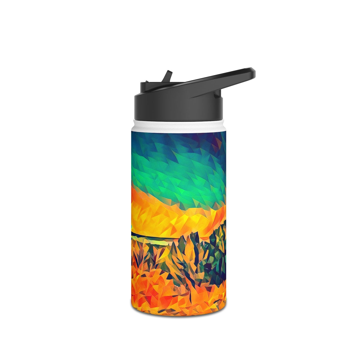 Custom Designed Stainless Steel Water Bottle Available In Three Sizes From The Night Sky Series at Intriguing Vistas