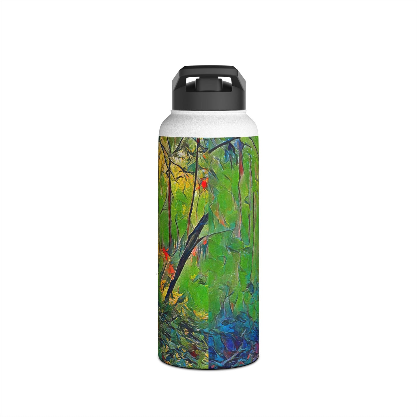 Custom Designed Stainless Steel Water Bottle Available In Three Sizes From The Scenery Series at Intriguing Vistas