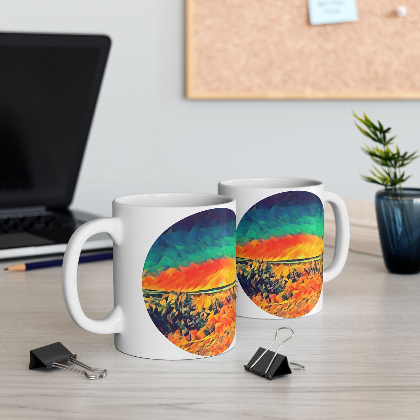 Custom Designed Ceramic Mug Available in Two Sizes From The Night Sky Series at Intriguing Vistas