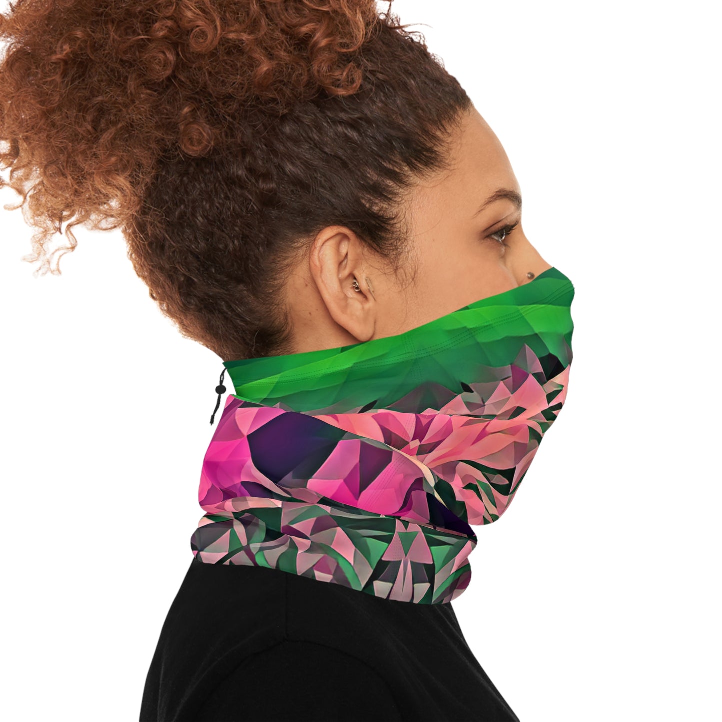 Custom Unisex Adult Winter Neck Gaiter With Drawstring From The Scenery Series At Intriguing Vistas