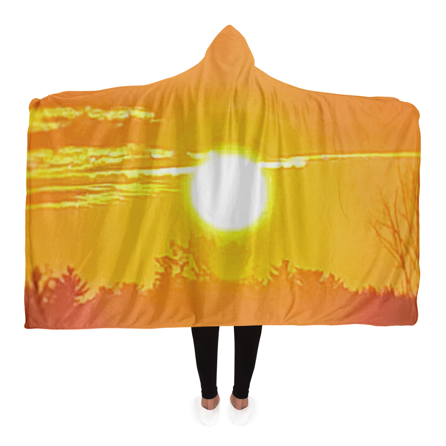 Intriguing Vistas Sunset Series Hooded Blanket
