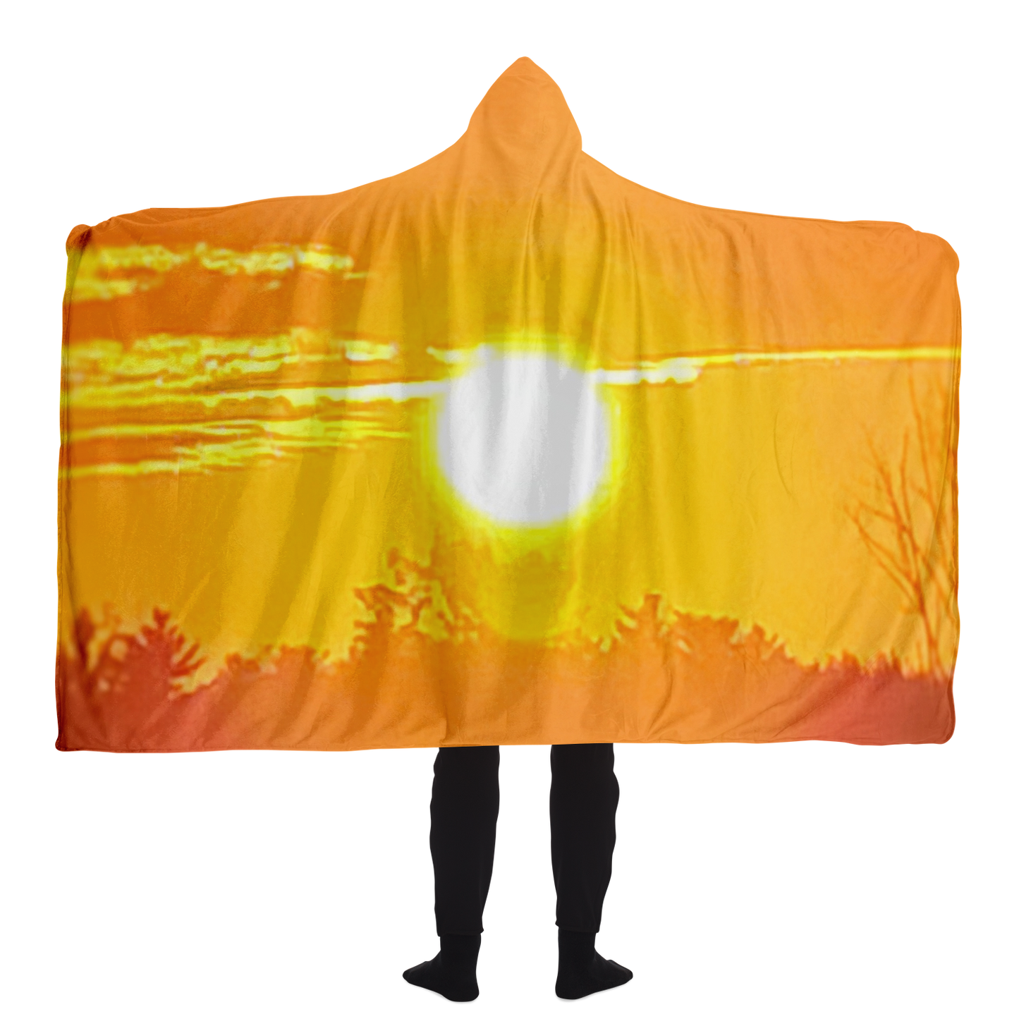 Intriguing Vistas Sunset Series Hooded Blanket