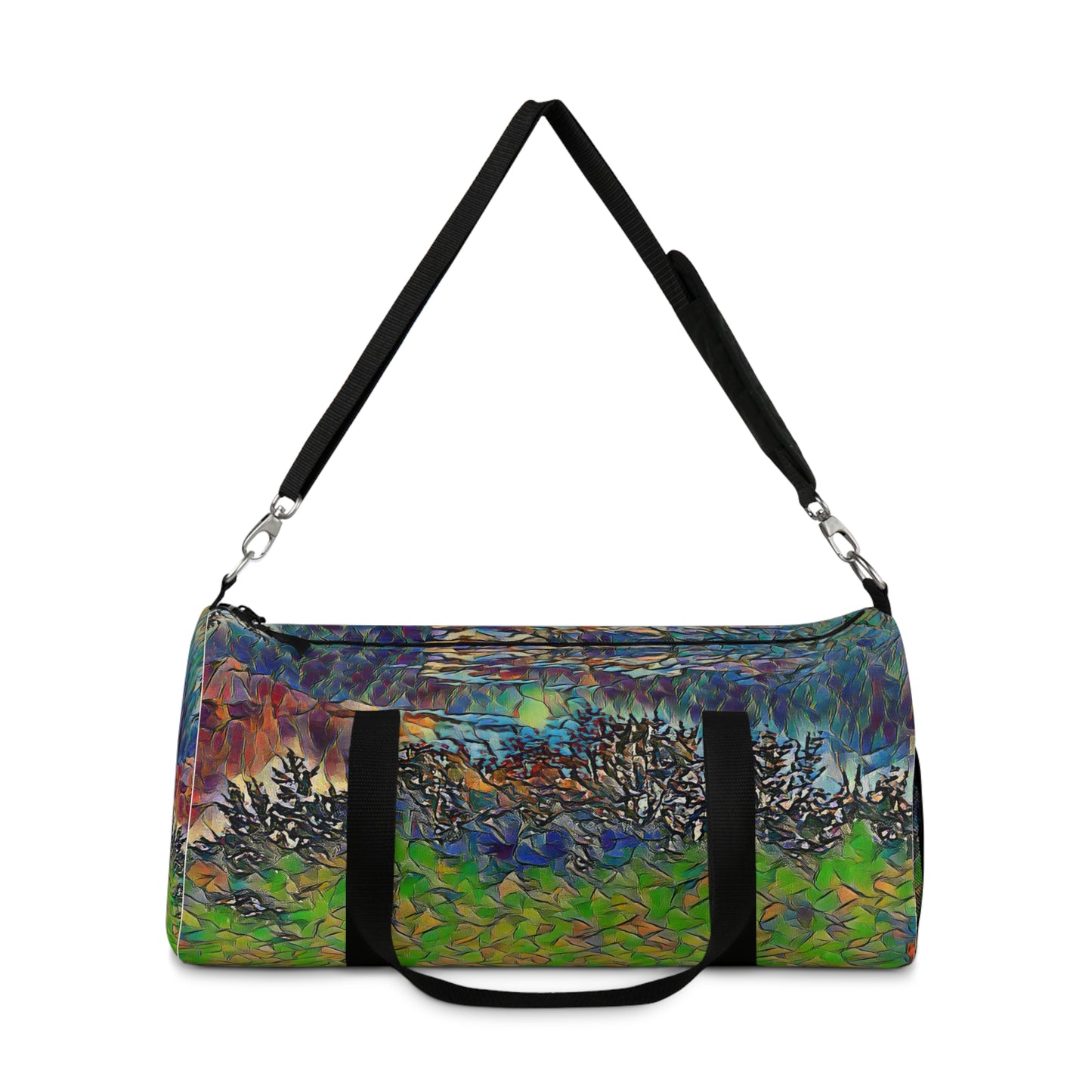 Custom Duffel Bag available in two sizes from the Night Sky Series at Intriguing Vistas