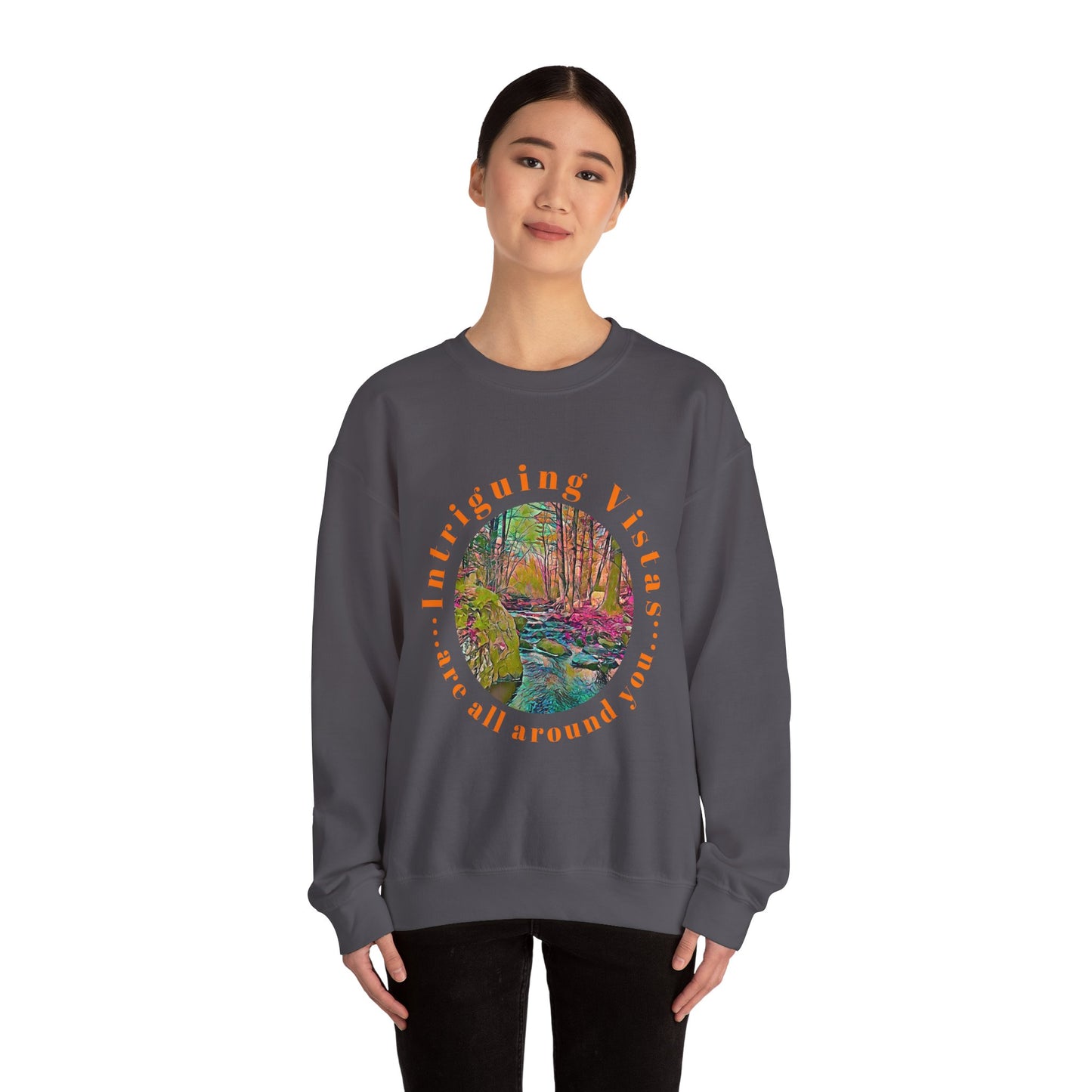 Gildan 18000 Unisex Adult Heavy Blend Crewneck Sweatshirt Available in Multiple Colors from the Scenery Series at Intriguing Vistas