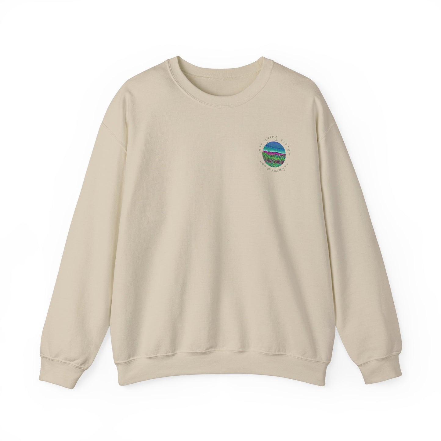 Gildan 18000 Unisex Adult Heavy Blend Crewneck Sweatshirt part of the Scenery Series from Intriguing Vistas