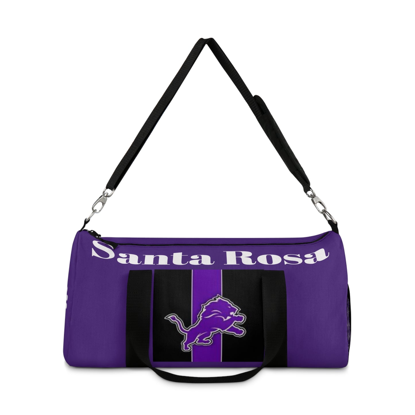 Santa Rosa Duffel Bag Purple w/ Jumping Lion/Zia