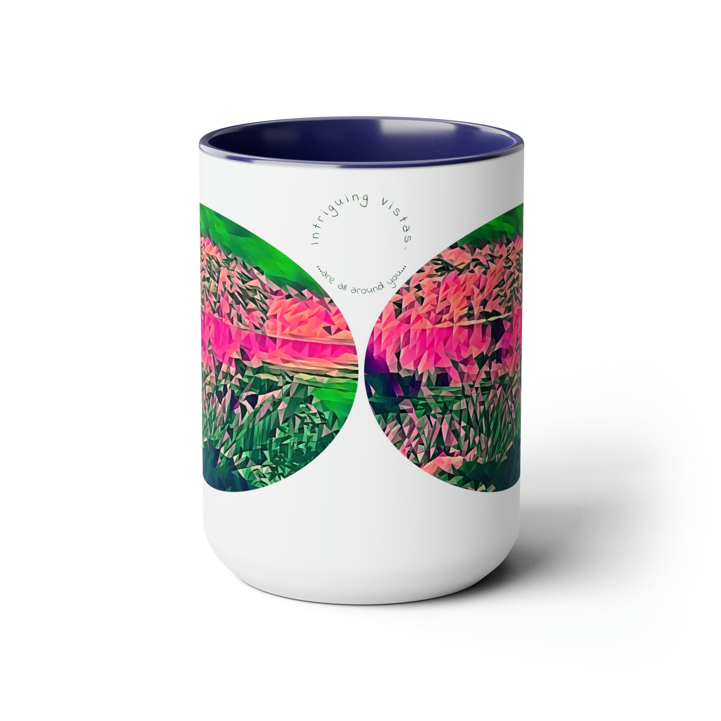 Intriguing Vistas™ Scenery Series Two-Tone Coffee Mugs, 15oz