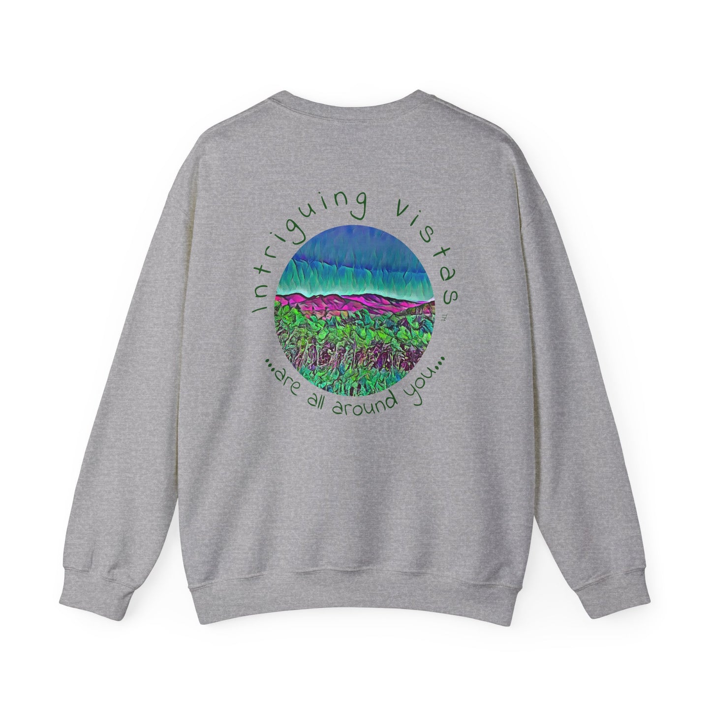 Gildan 18000 Unisex Adult Heavy Blend Crewneck Sweatshirt part of the Scenery Series from Intriguing Vistas