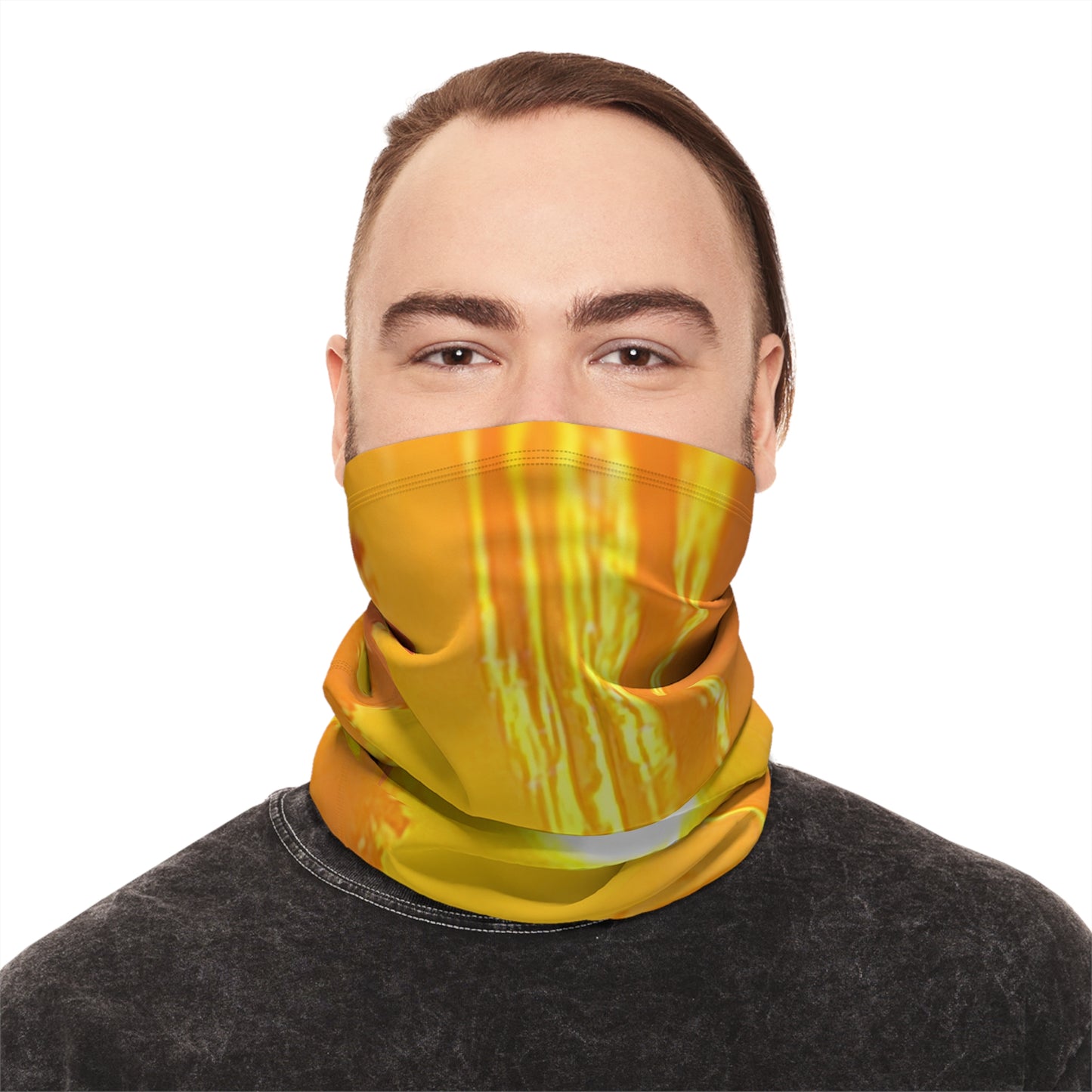 Custom Unisex Adult Winter Neck Gaiter With Drawstring From The Sunset Series At Intriguing Vistas