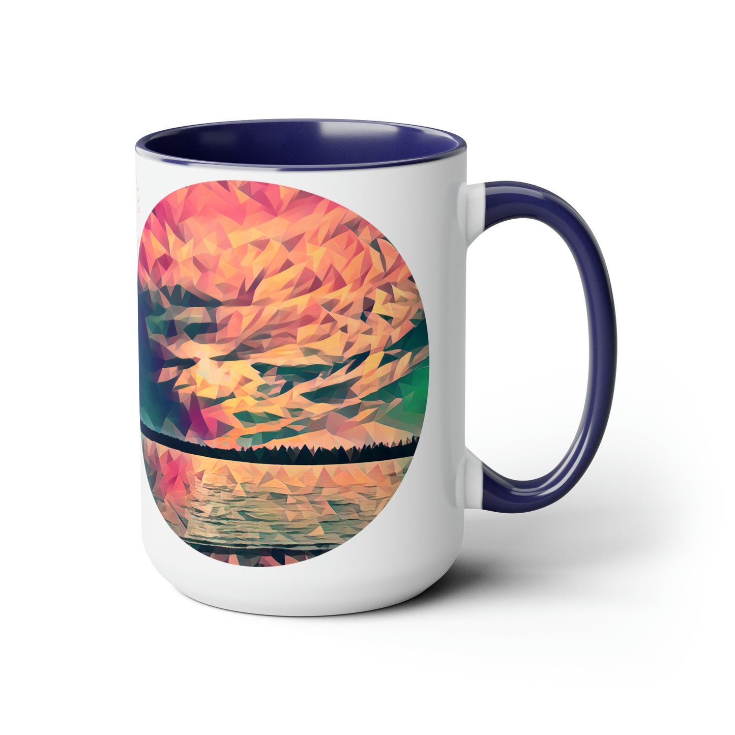 Intriguing Vistas™ Sunset Series Two-Tone Coffee Mugs, 15oz