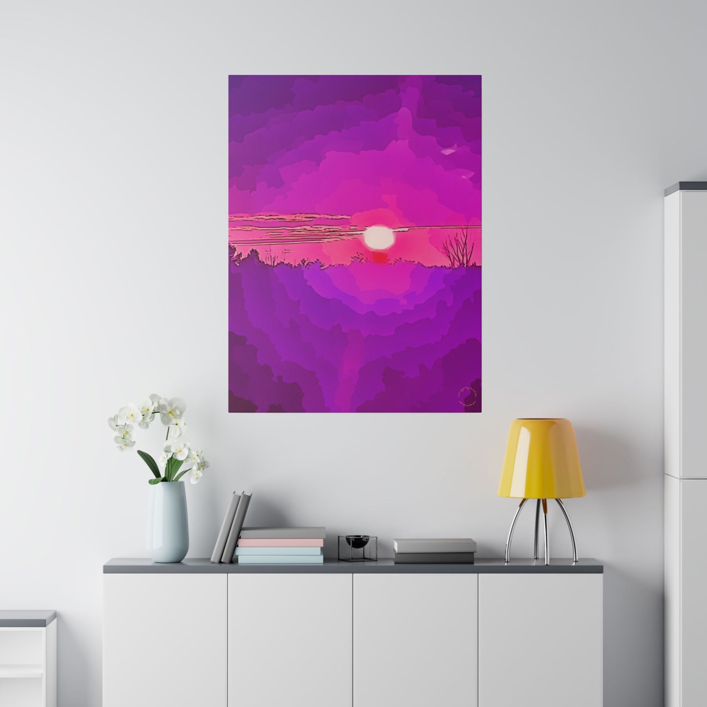 Intriguing Vistas™ Sunset Series Matte Canvas Print in 12 Vertical Sizes!!