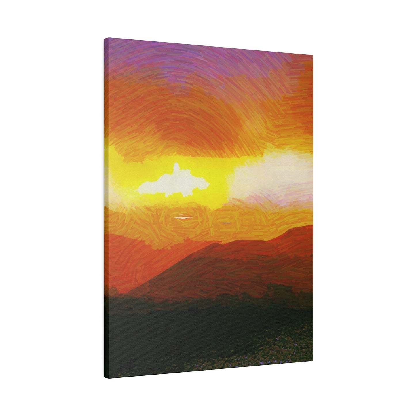 Canvas Art Print in Multiple Portrait Sizes from the Sunset Series at Intriguing Vistas