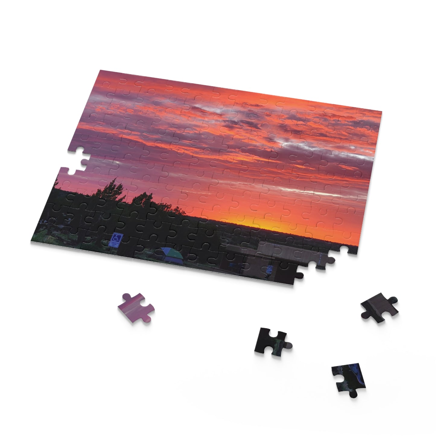 Custom Jigsaw Puzzle Available in Three Sizes from the Sunset Series at Intriguing Vistas