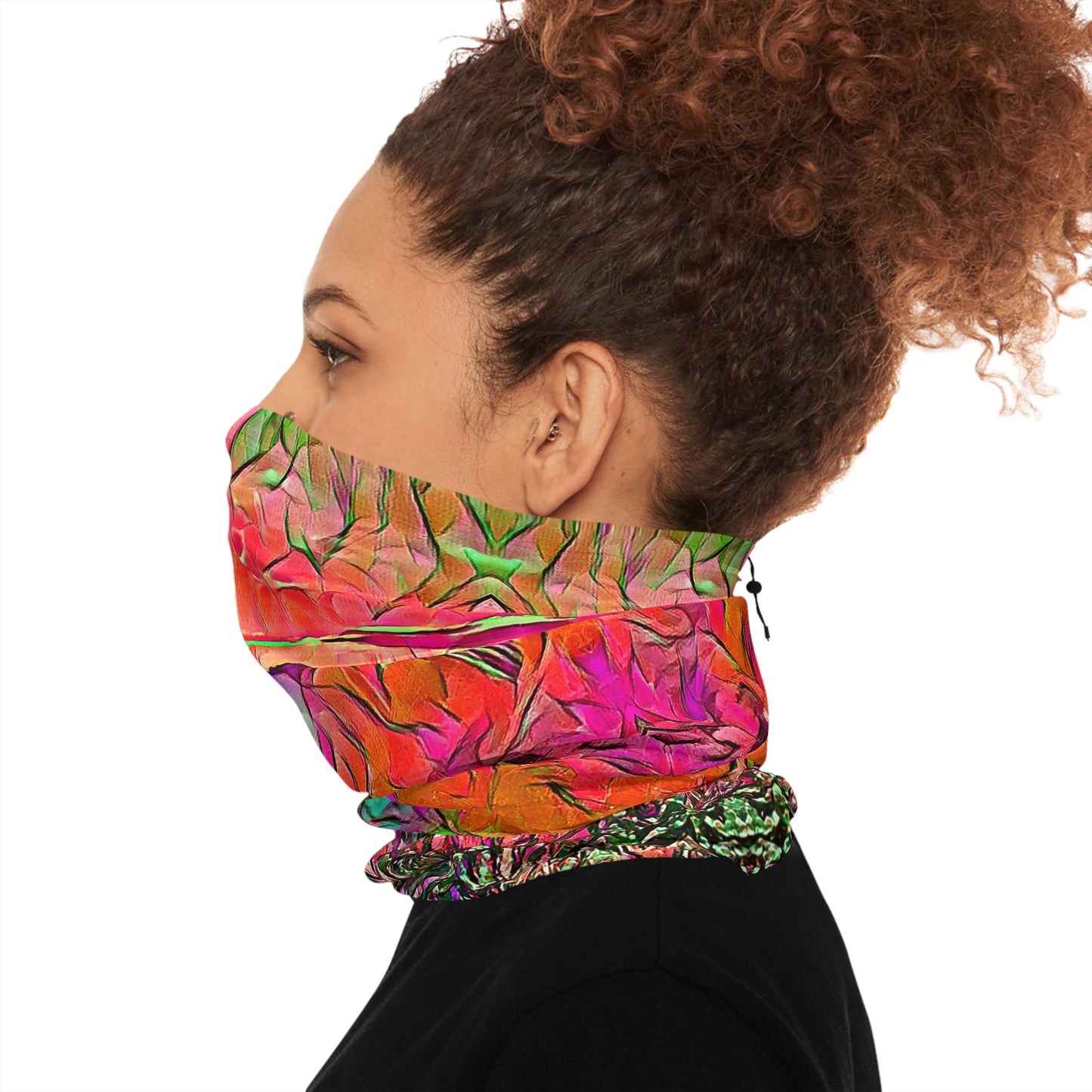 Custom Unisex Adult Winter Neck Gaiter With Drawstring From The Sunset Series At Intriguing Vistas