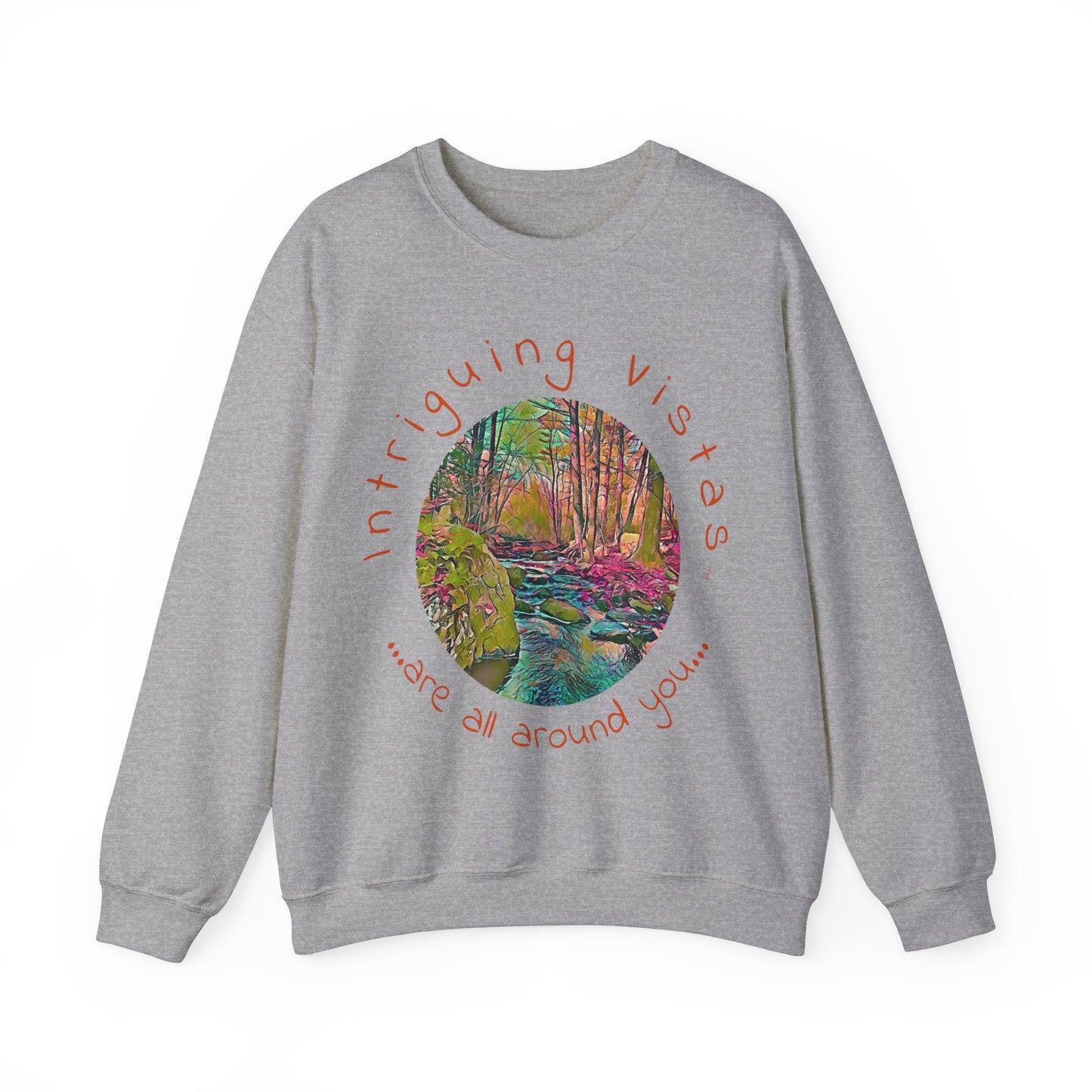 Intriguing Vistas™ Scenery Series Unisex Heavy Blend™ Crewneck Sweatshirt in 7 colors!