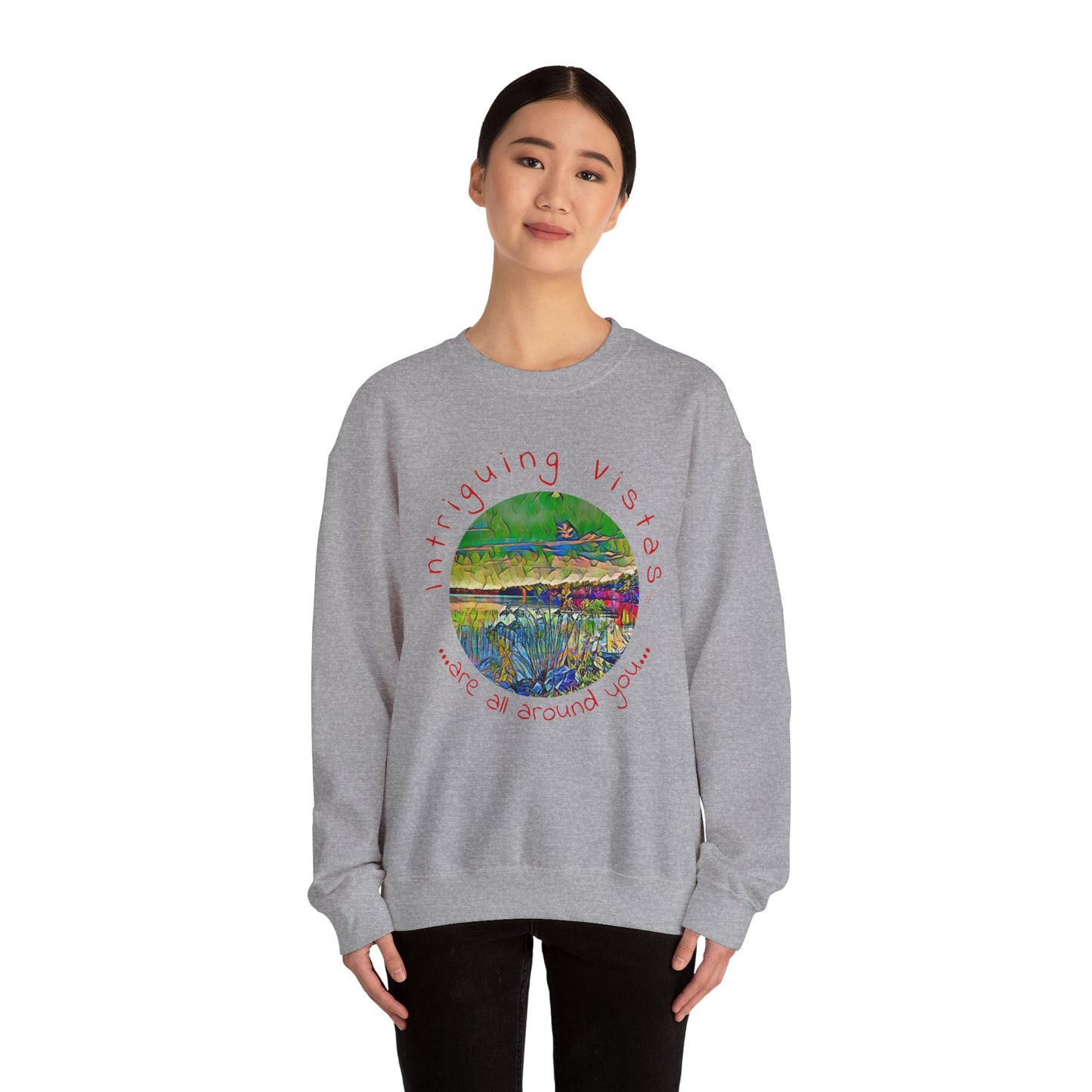 Gildan 18000 Unisex Adult Heavy Blend Crewneck Sweatshirt from the Scenery Series at Intriguing Vistas