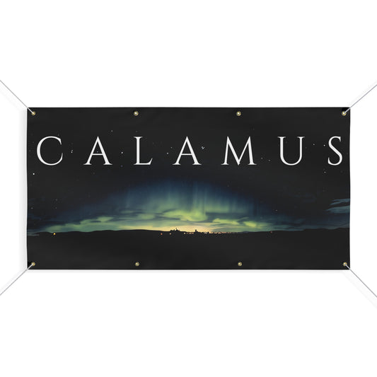 Calamus Northern Lights Matte Banner — Scenic Outdoor/Indoor Sign