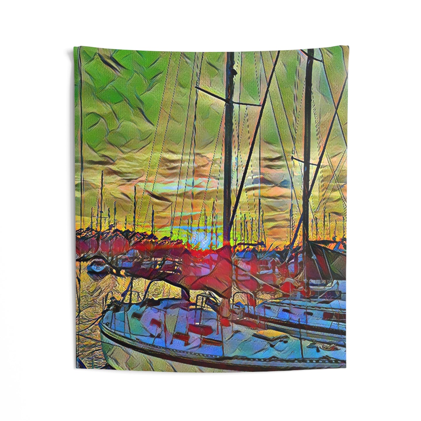 Custom Printed Wall Tapestry Available In Multiple Sizes From The Nautical Series At Intriguing Vistas